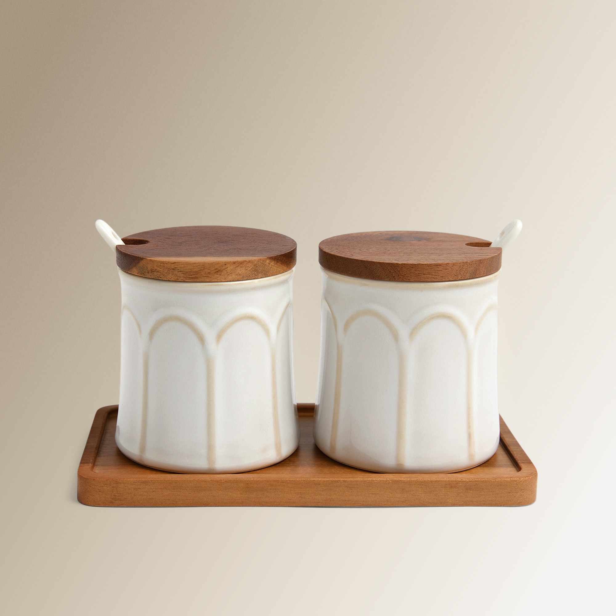 Imagem 0 de Conjunto de 2 Açucareiros de Cerâmica Rome