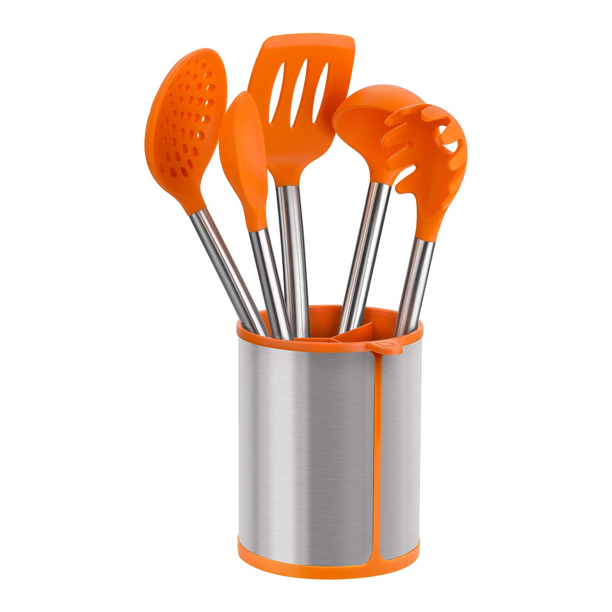 Imagem 0 de Conjunto de 5 Utensílios de Cozinha e Carrossel de aço inoxidável Efficient BRA