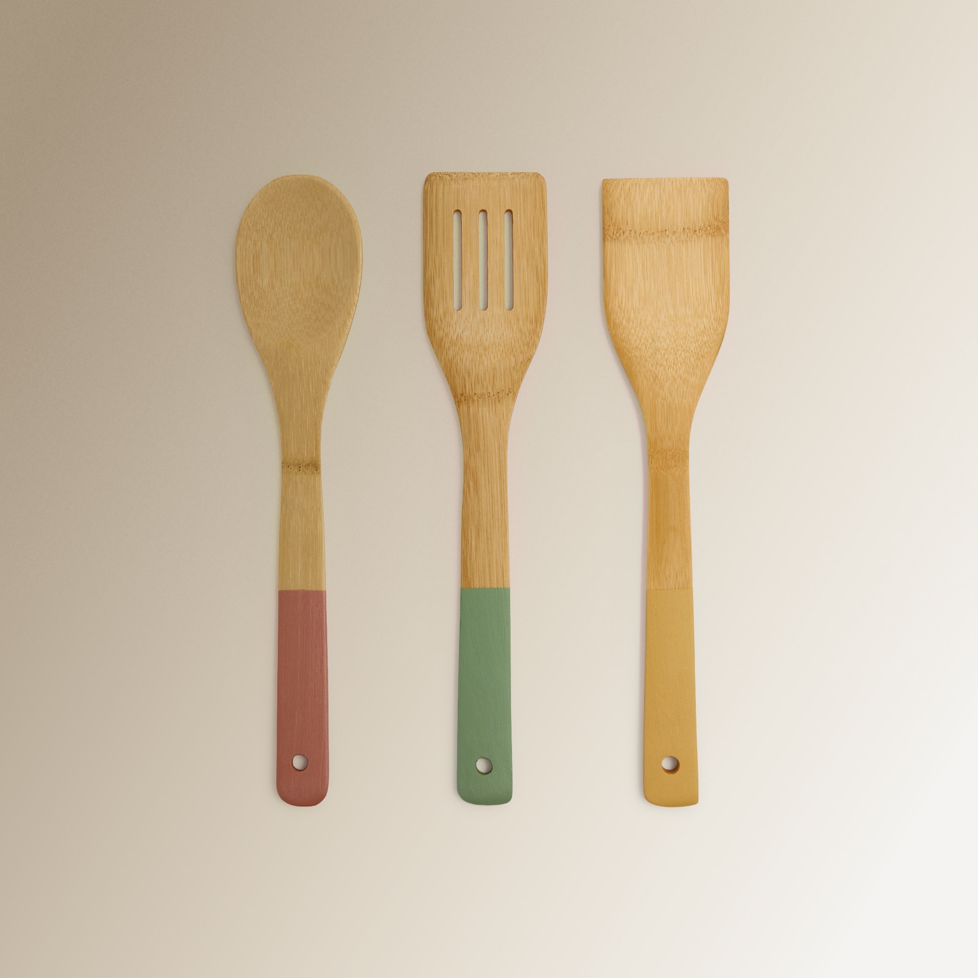 Imagem 0 de Conjunto de 3 espátulas de bambu