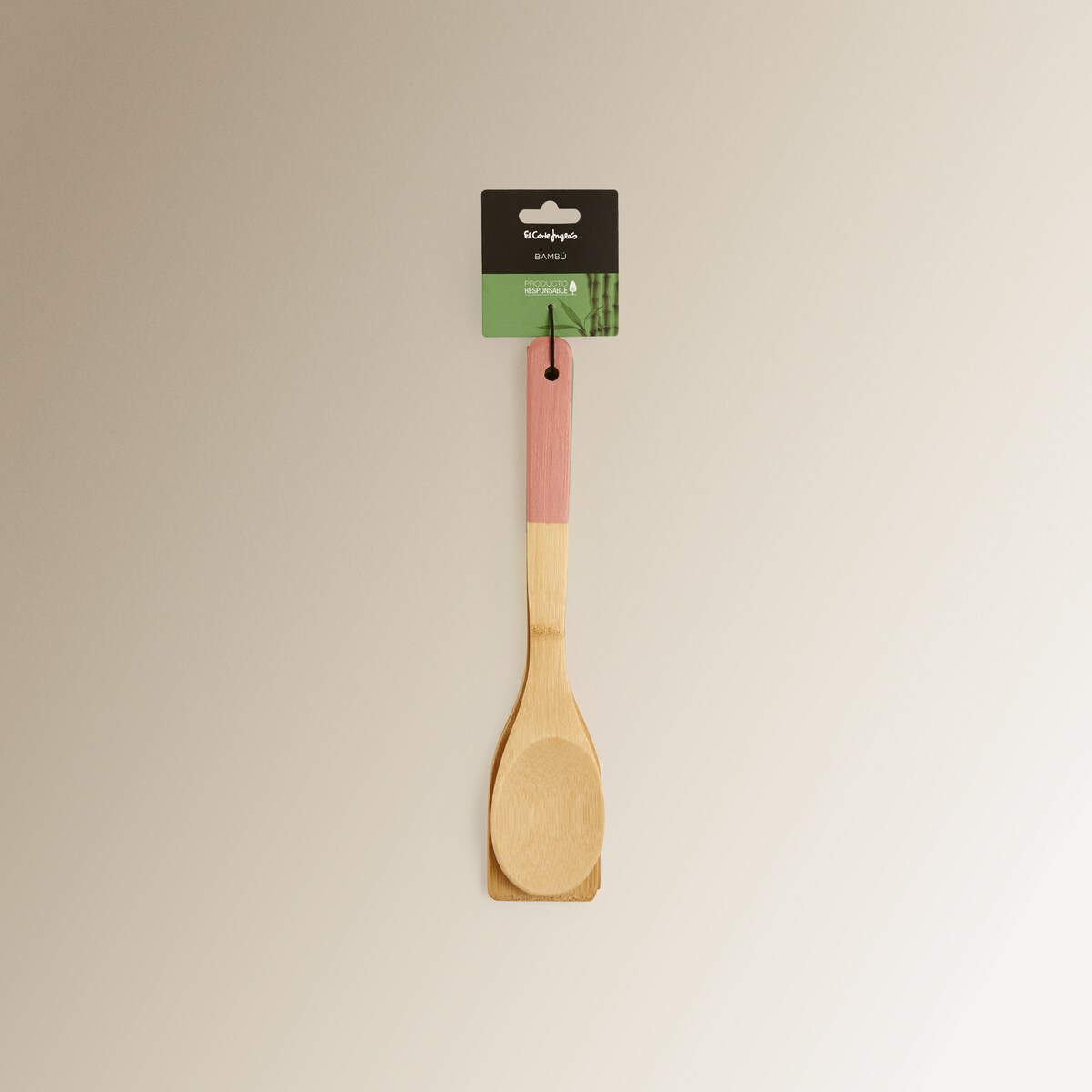 Conjunto de 3 espátulas de bambu Multicolor-3