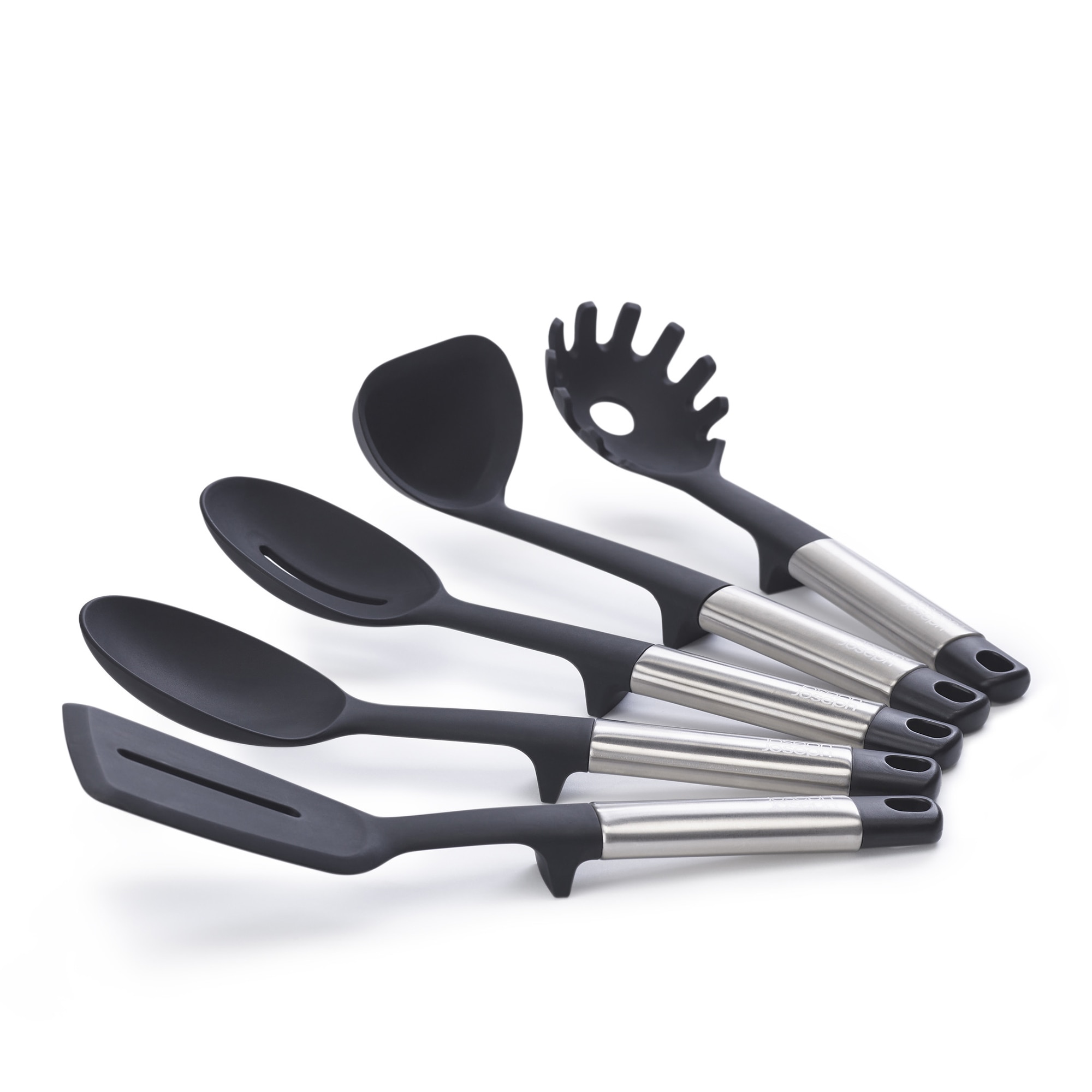 Carrossel Rotativo de 5 Peças em Aço Inoxidável com 5 Utensílios Elevate Preto-3