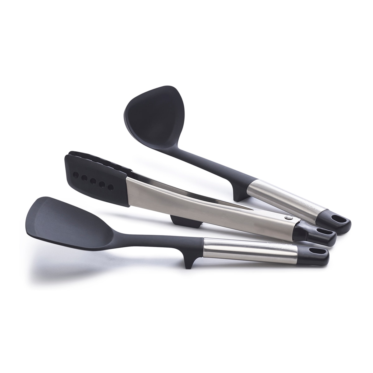 Conjunto de 3 Utensílios de Silicone Elevate Preto-4