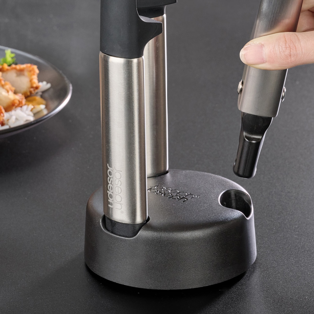 Conjunto de 3 Utensílios de Silicone Elevate Preto-20