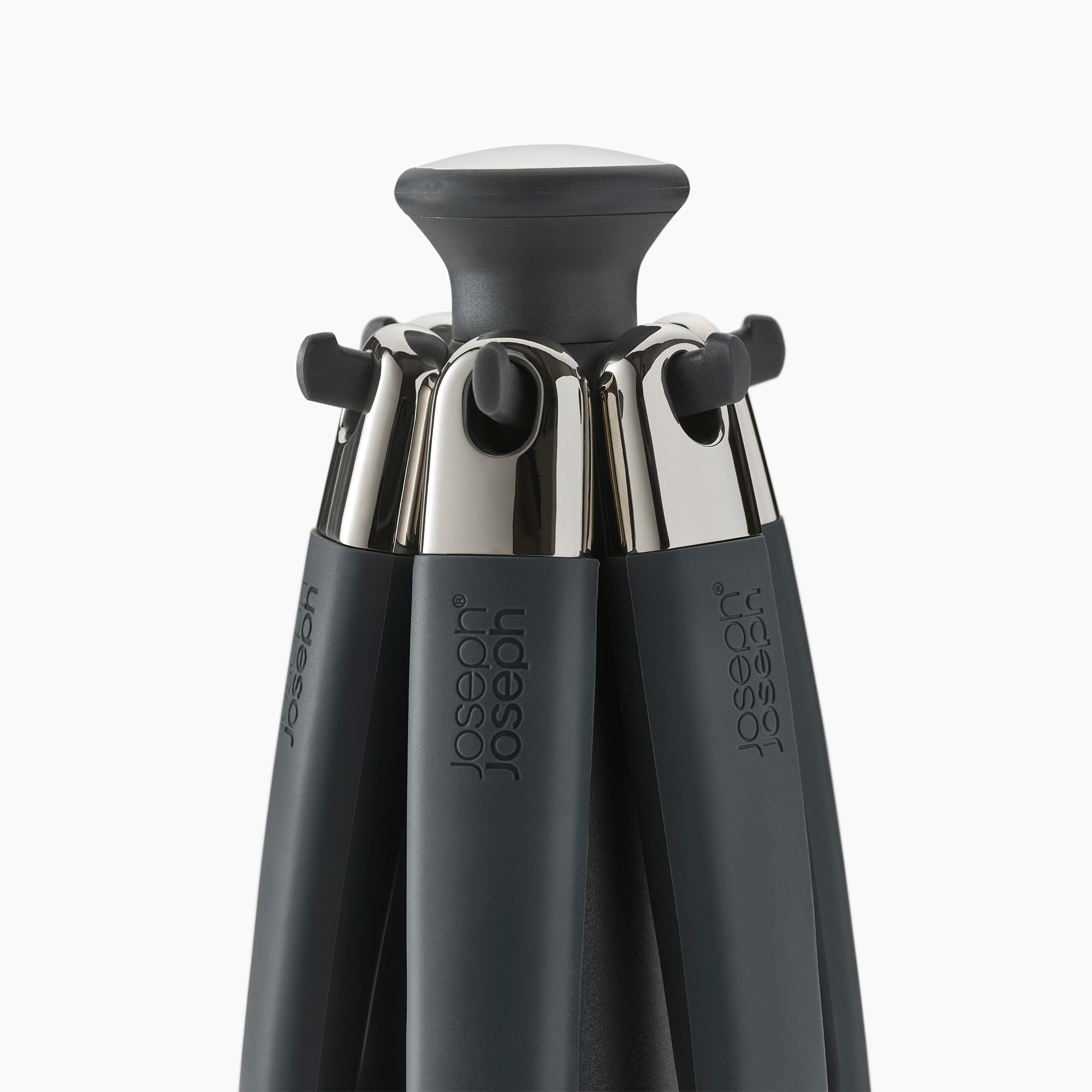 Conjunto de 6 Utensílios de Silicone com Carrossel Elevate Preto-11