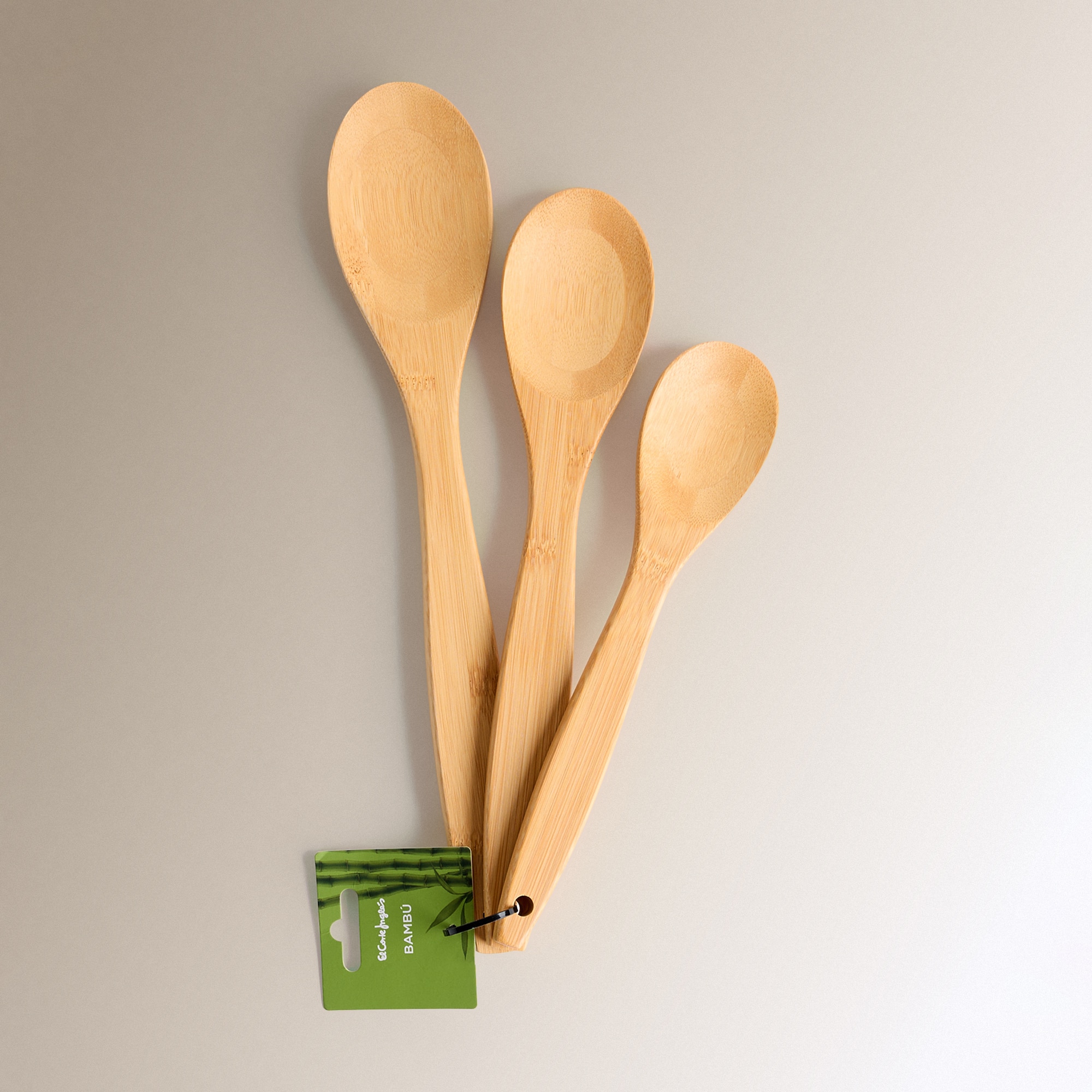 Conjunto de 3 Colheres Bambu Natural-3