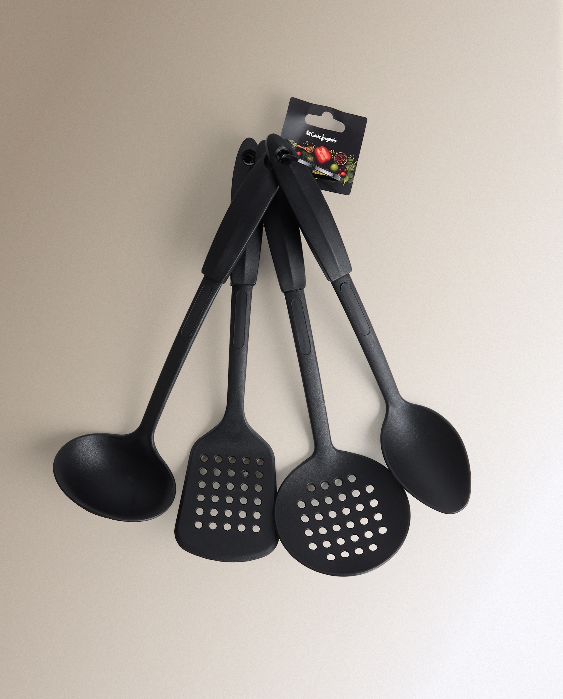 Conjunto de 4 Utensílios de Cozinha Elegance Preto-3