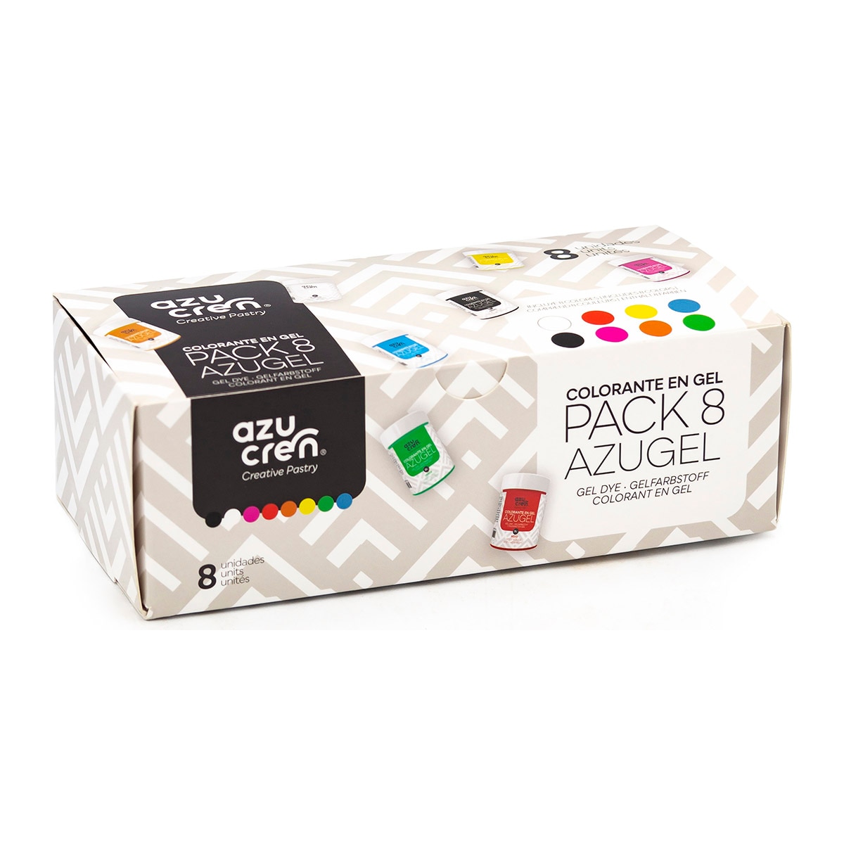 Conjunto de 8 Corantes 30 g - Multicolor Azucren Multicolor-3