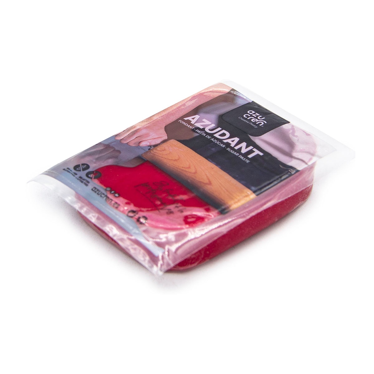 Pasta de Açúcar sem Glúten 250 g - Vermelho Fogo Azucren Vermelho-1