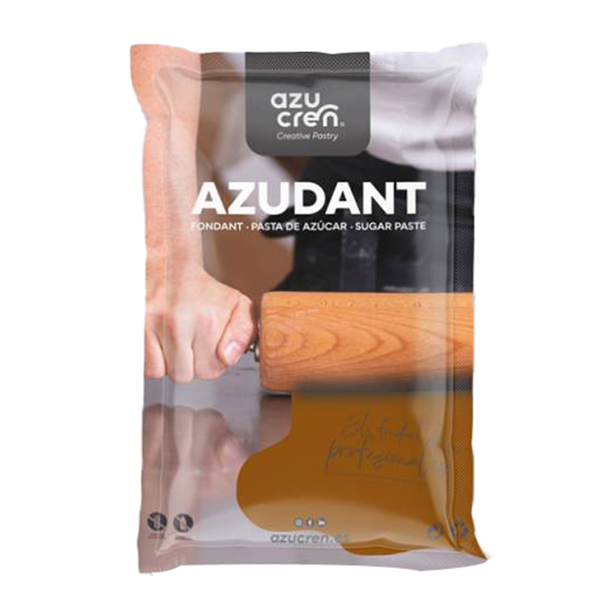 Pasta de Açúcar sem Glúten 250 g - Chocolate Azucren Castanho-1