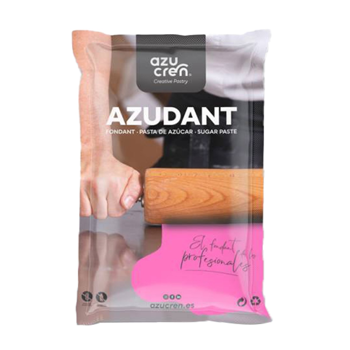 Imagem 0 de Pasta de Açúcar sem Glúten 250 g - Fúcsia Azucren