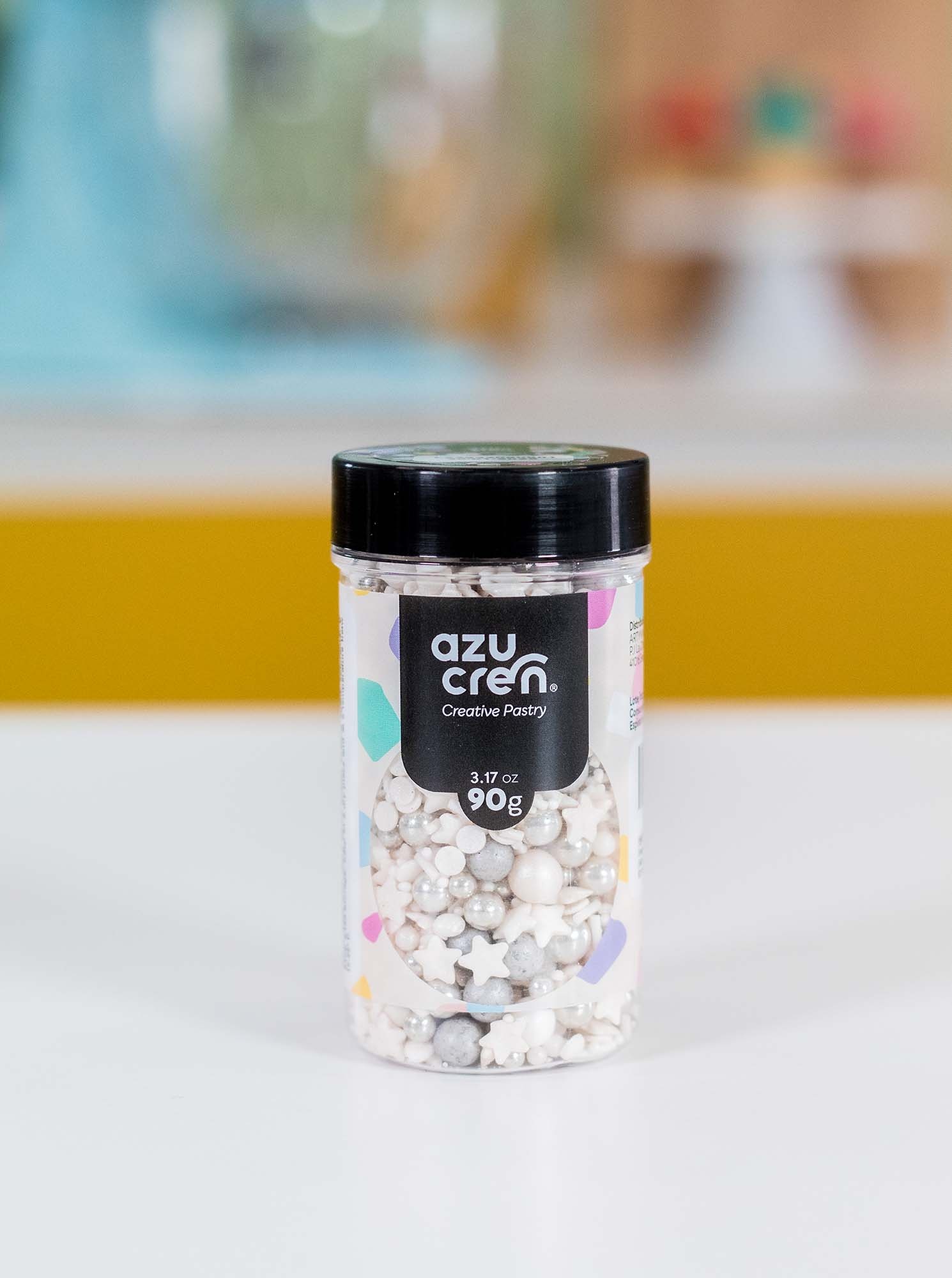 Sprinkle suave 90 gr Azucren - Blanco plateado Blanco plateado-3