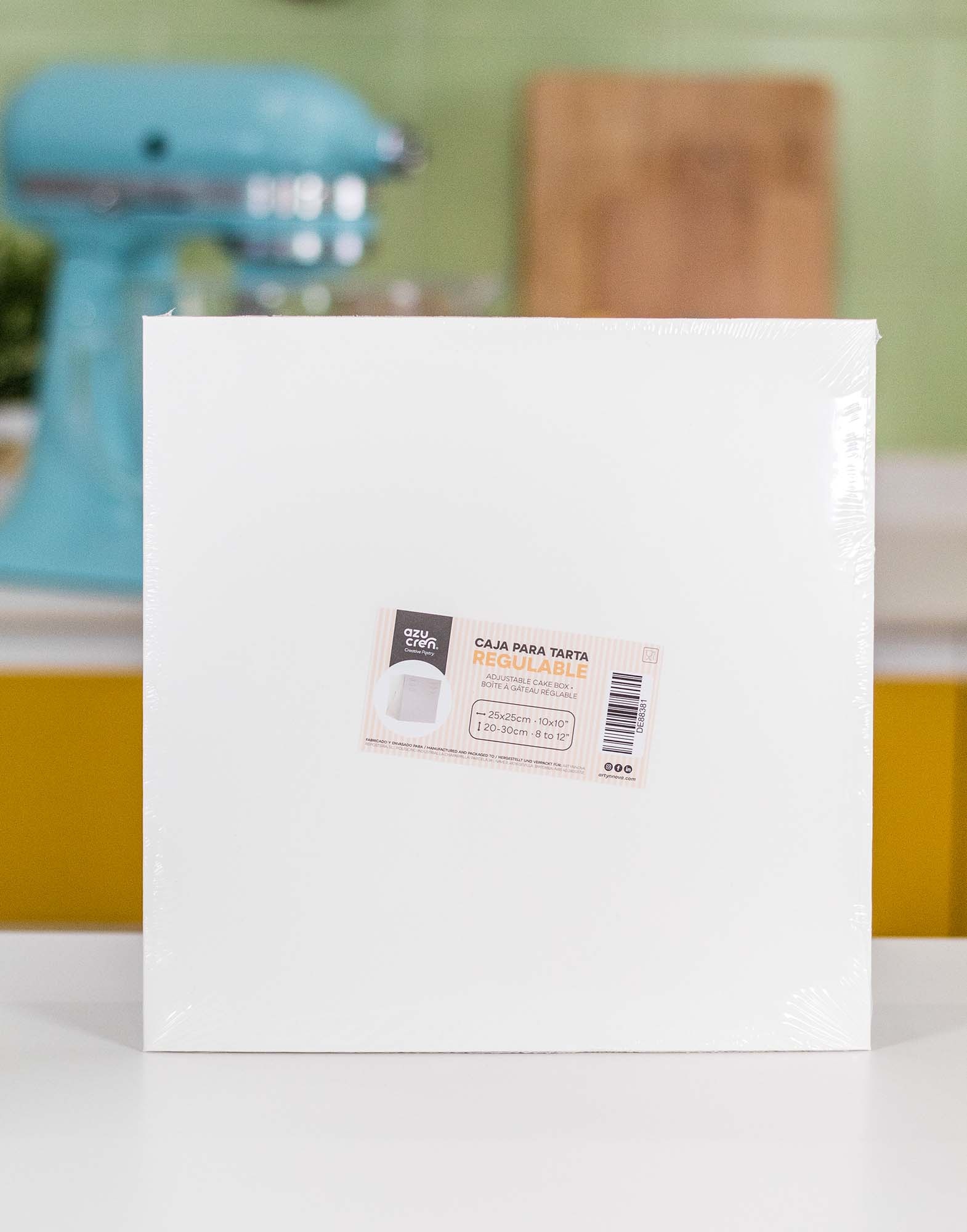 Caixa para Bolo com Altura Ajustável Branco-2