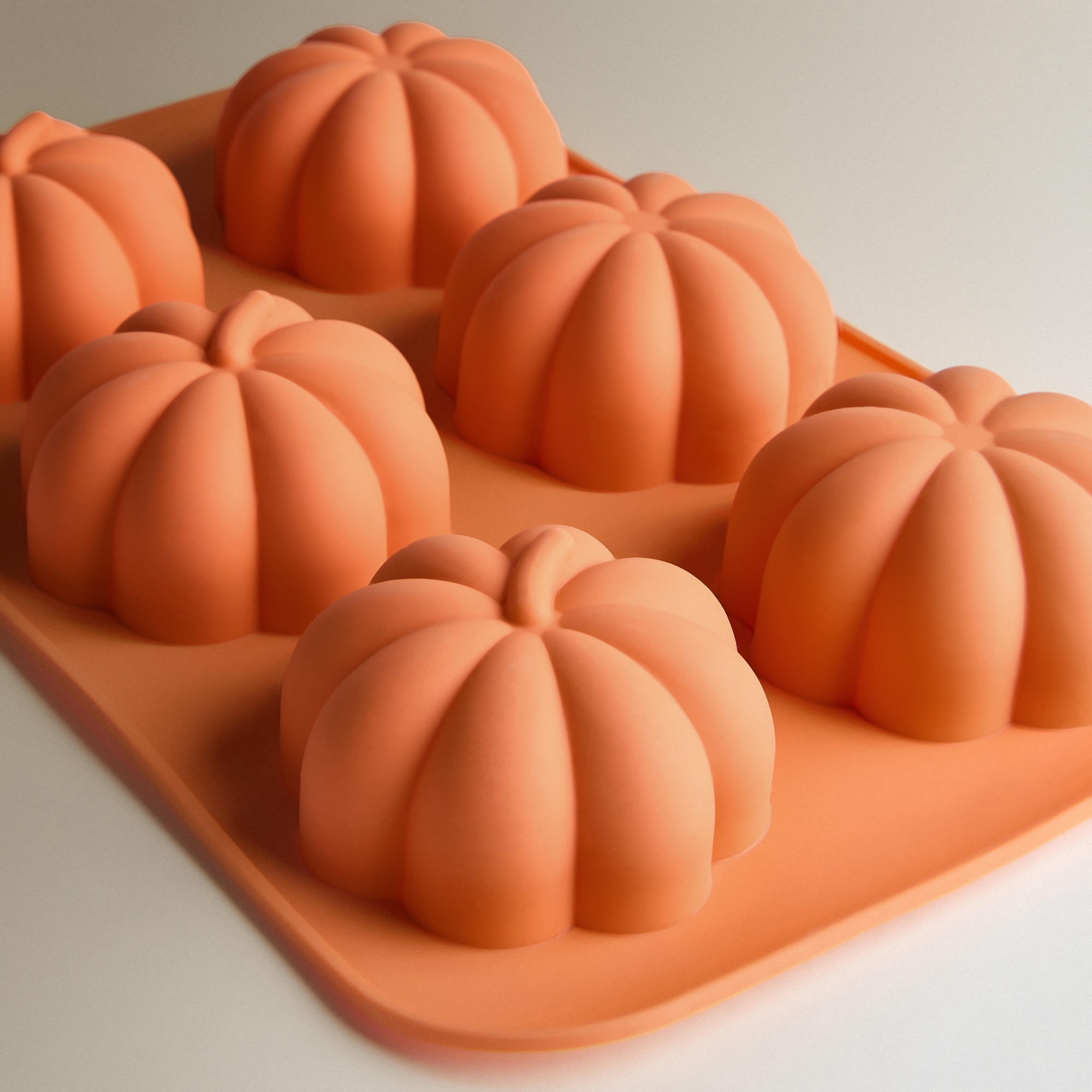 Molde de Silicone Abóboras Halloween Laranja-2