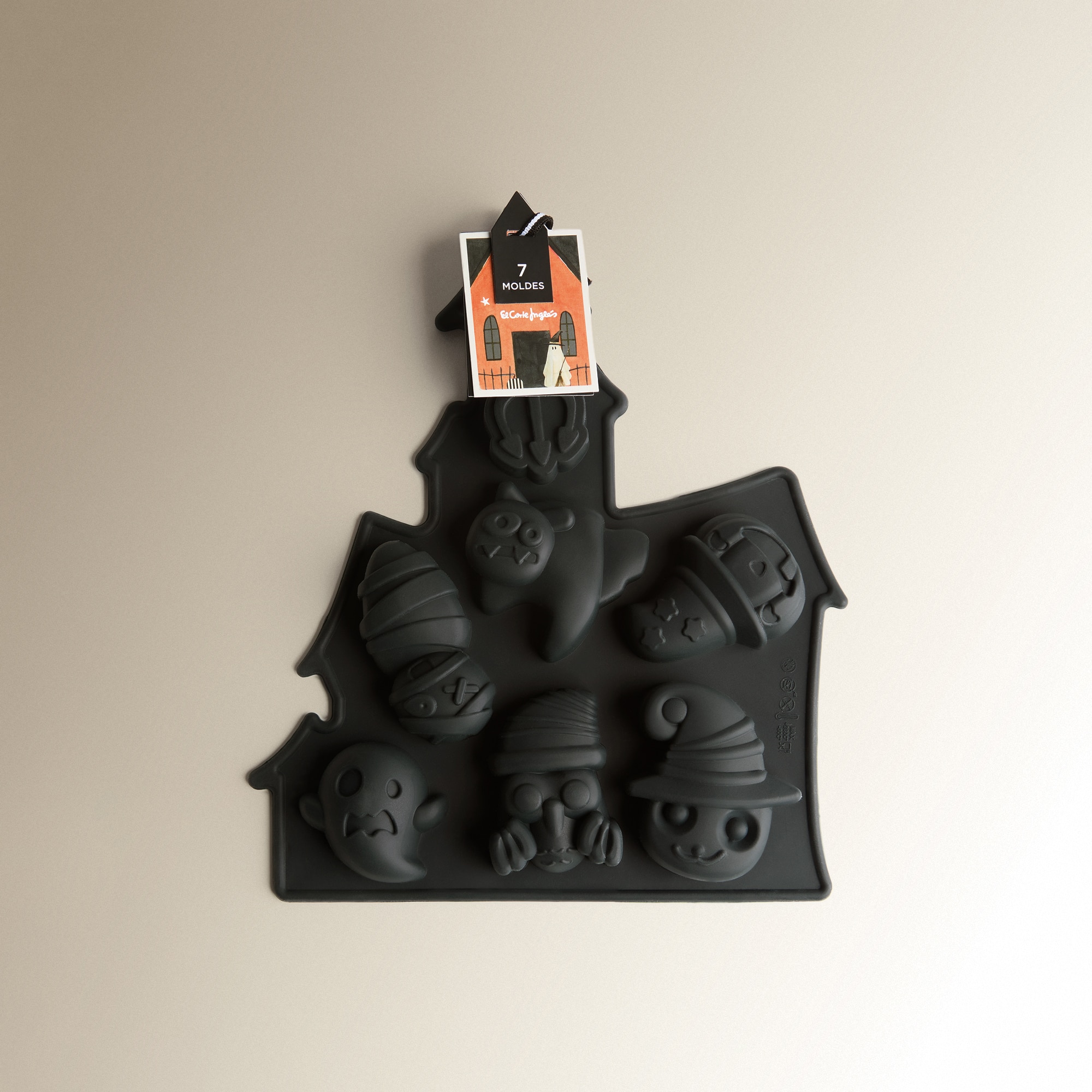 Molde de Silicone Multiformas Halloween Preto-3