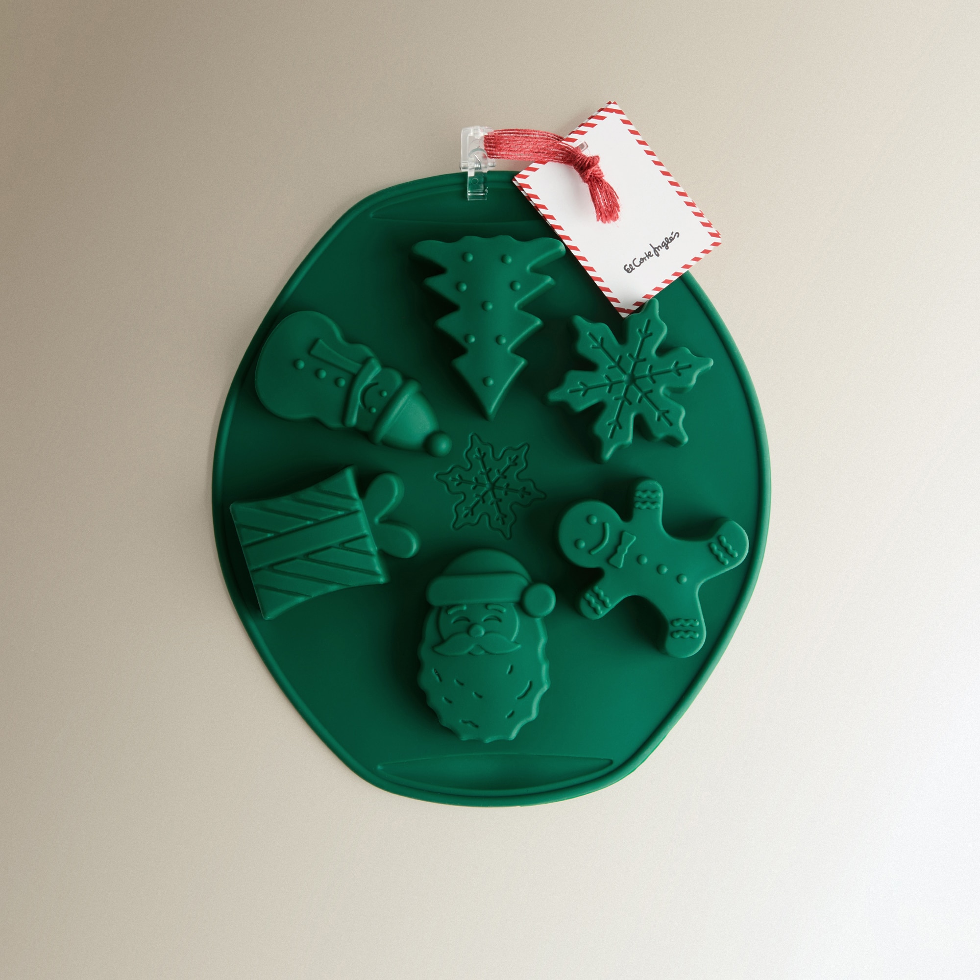 Molde de Silicone Redondo 6 Formas Verde-3