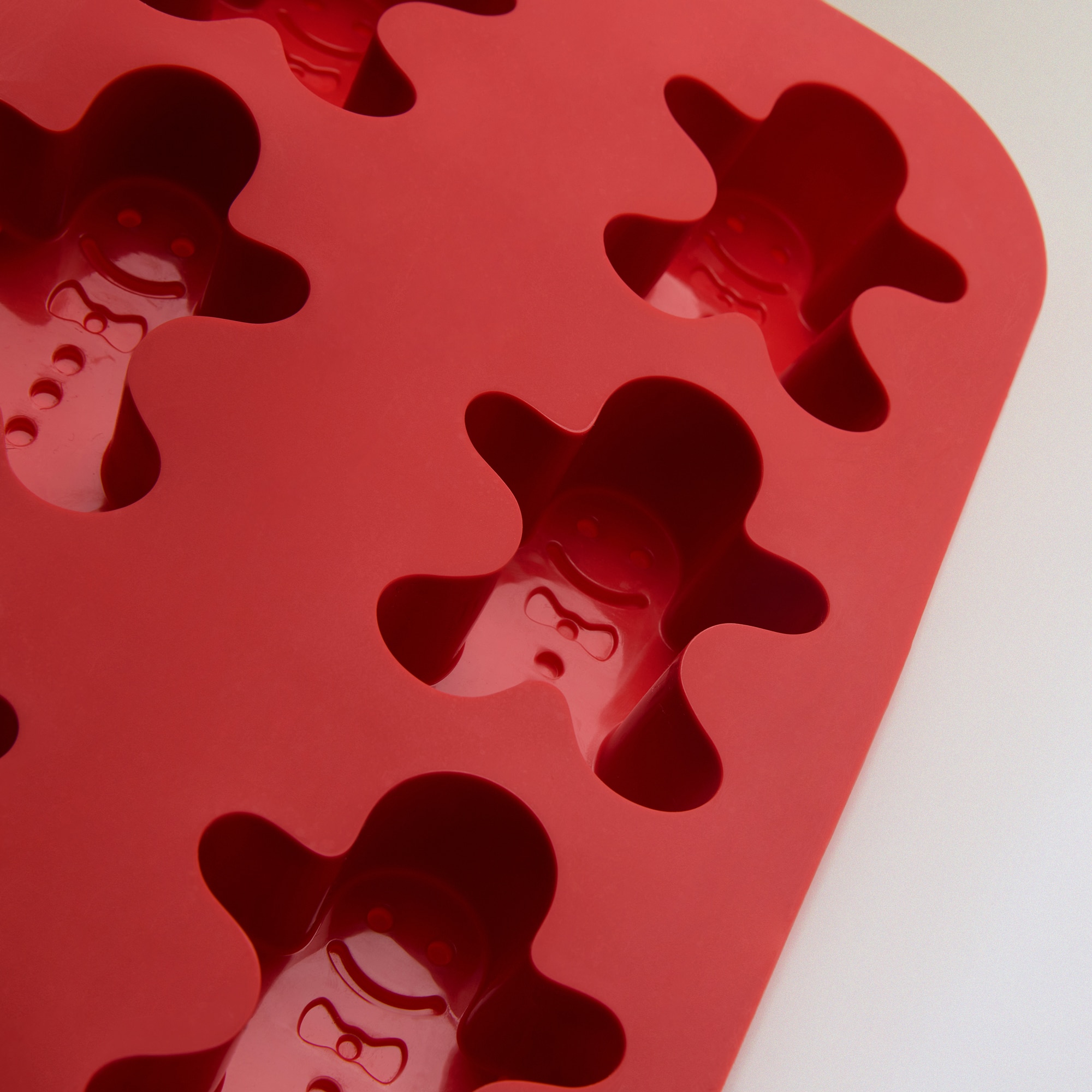 Molde de Silicone 6 Ginger Natal Vermelho-2