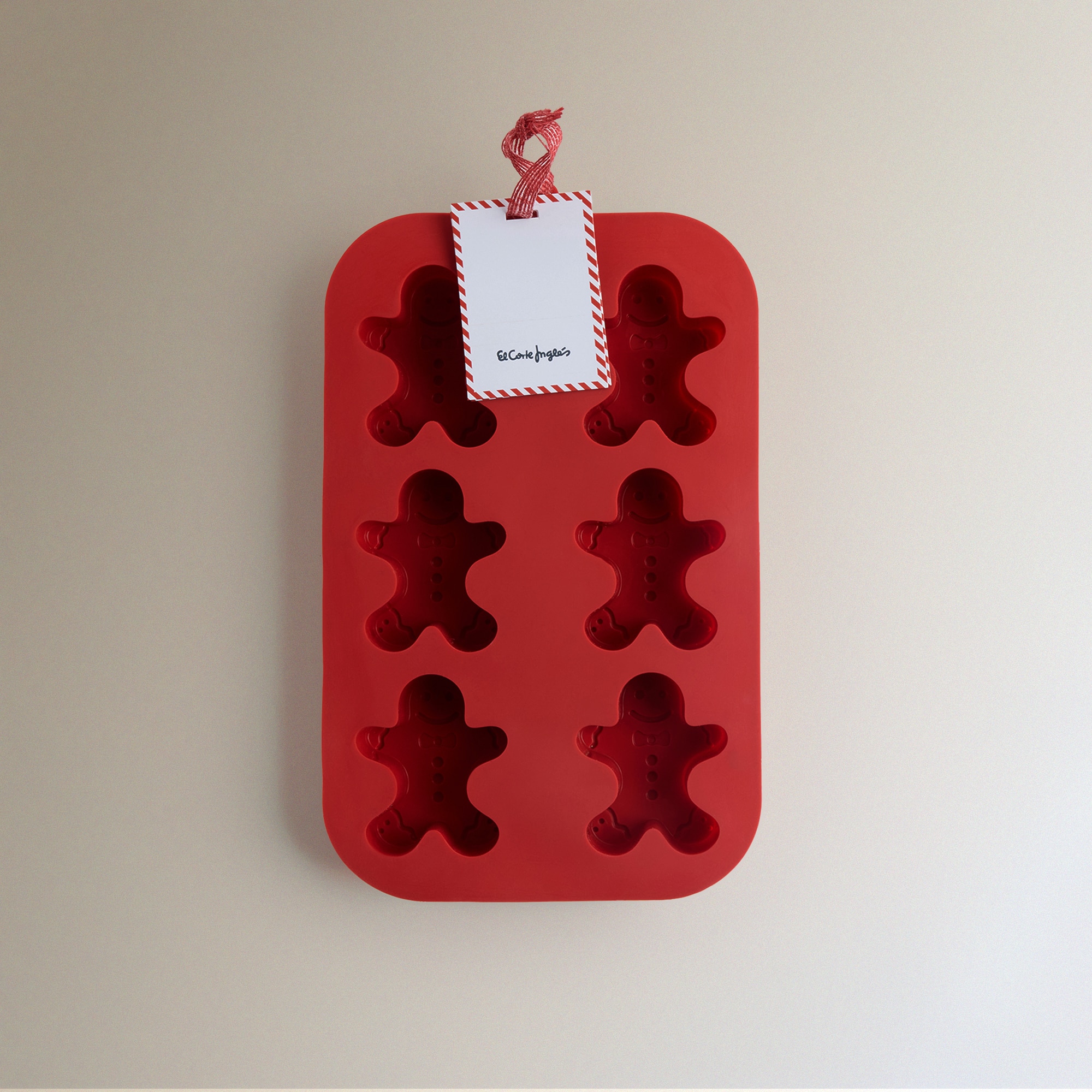 Molde de Silicone 6 Ginger Natal Vermelho-3