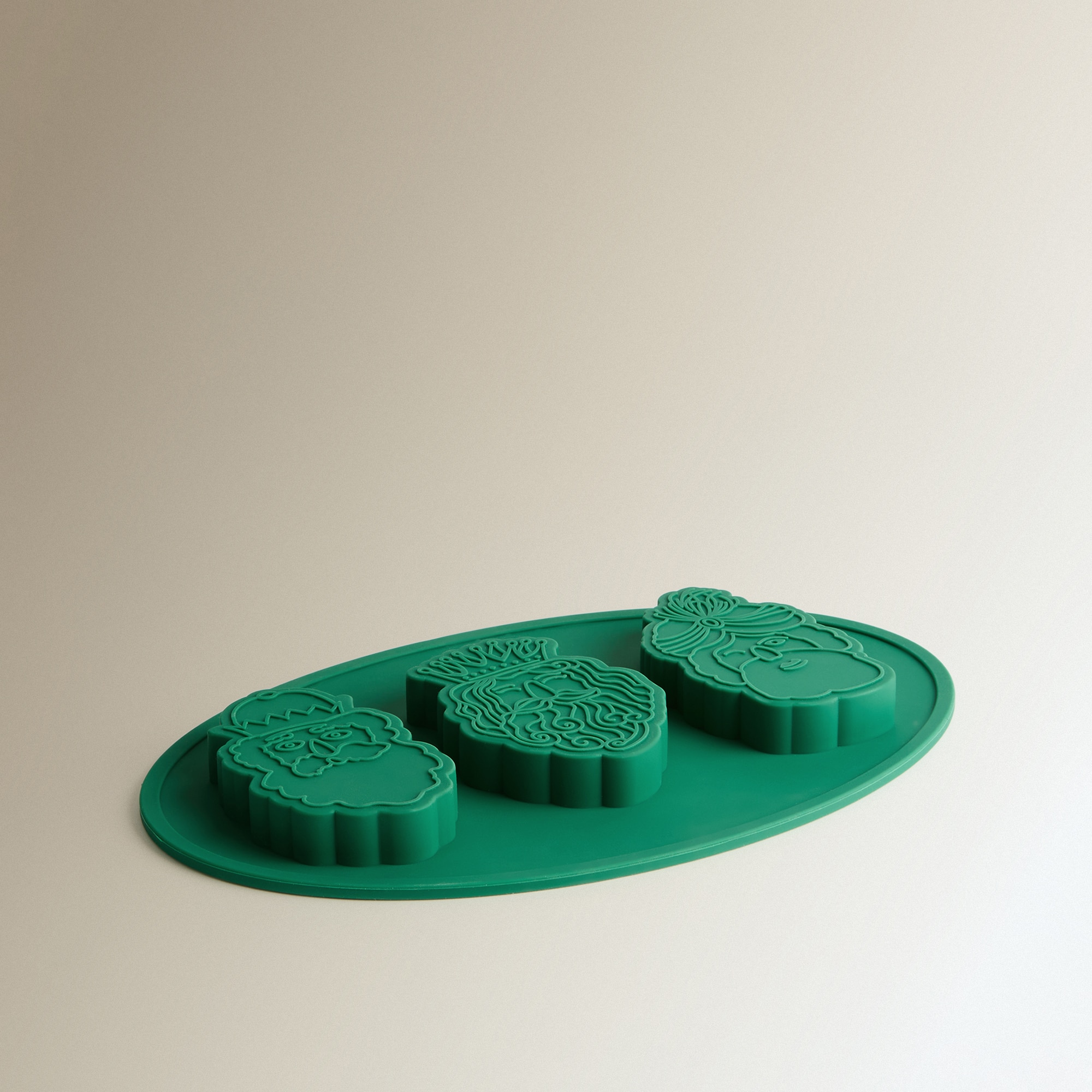 Molde de Silicone Reis Magos Natal Verde-2