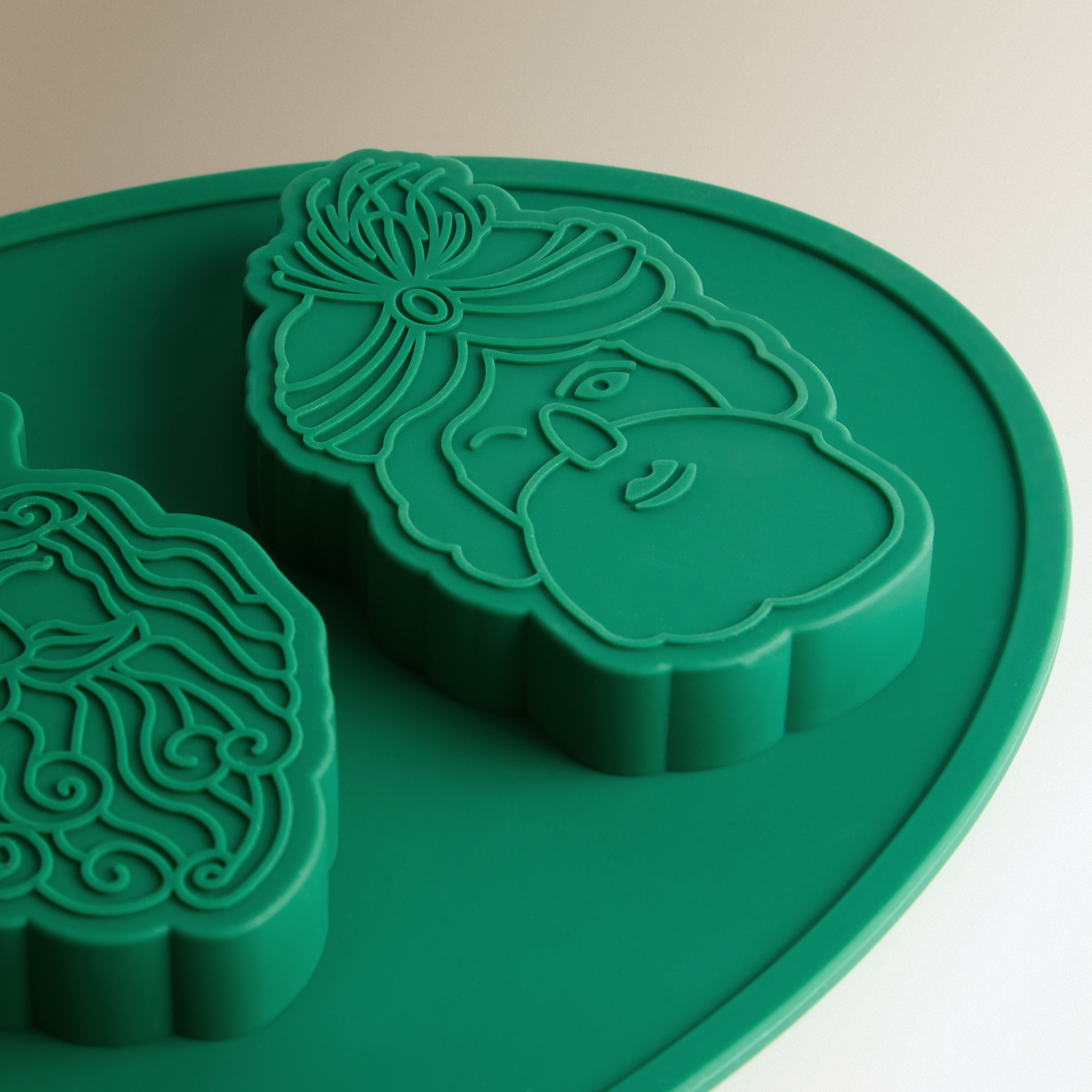 Molde de Silicone Reis Magos Natal Verde-3