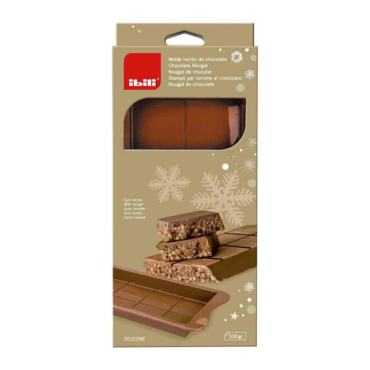 Molde de silicona de turrón de chocolate Ibili - Marrón Marrón-2