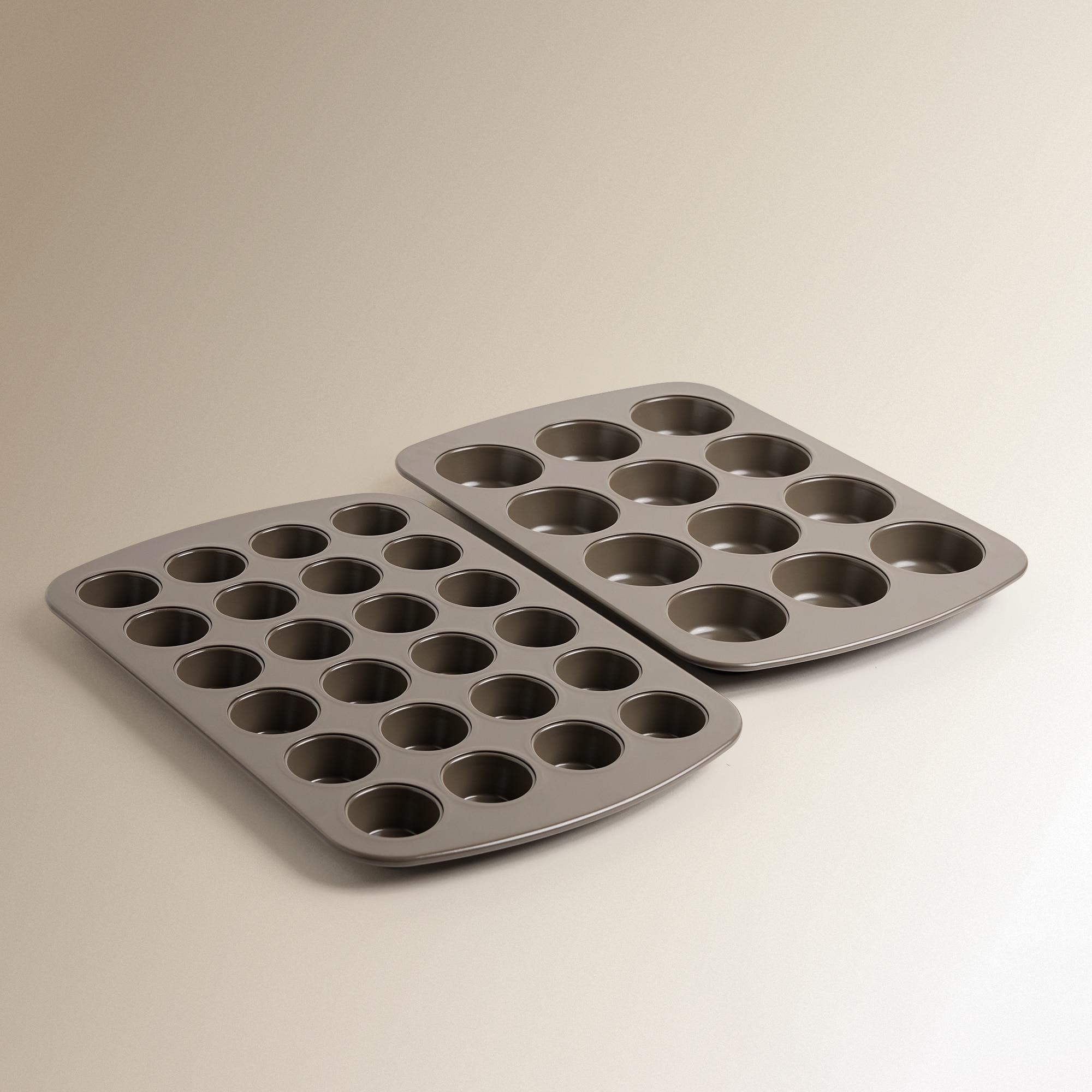 Molde de Aço com 24 Mini Cavidades para Pastelaria Castanho-5