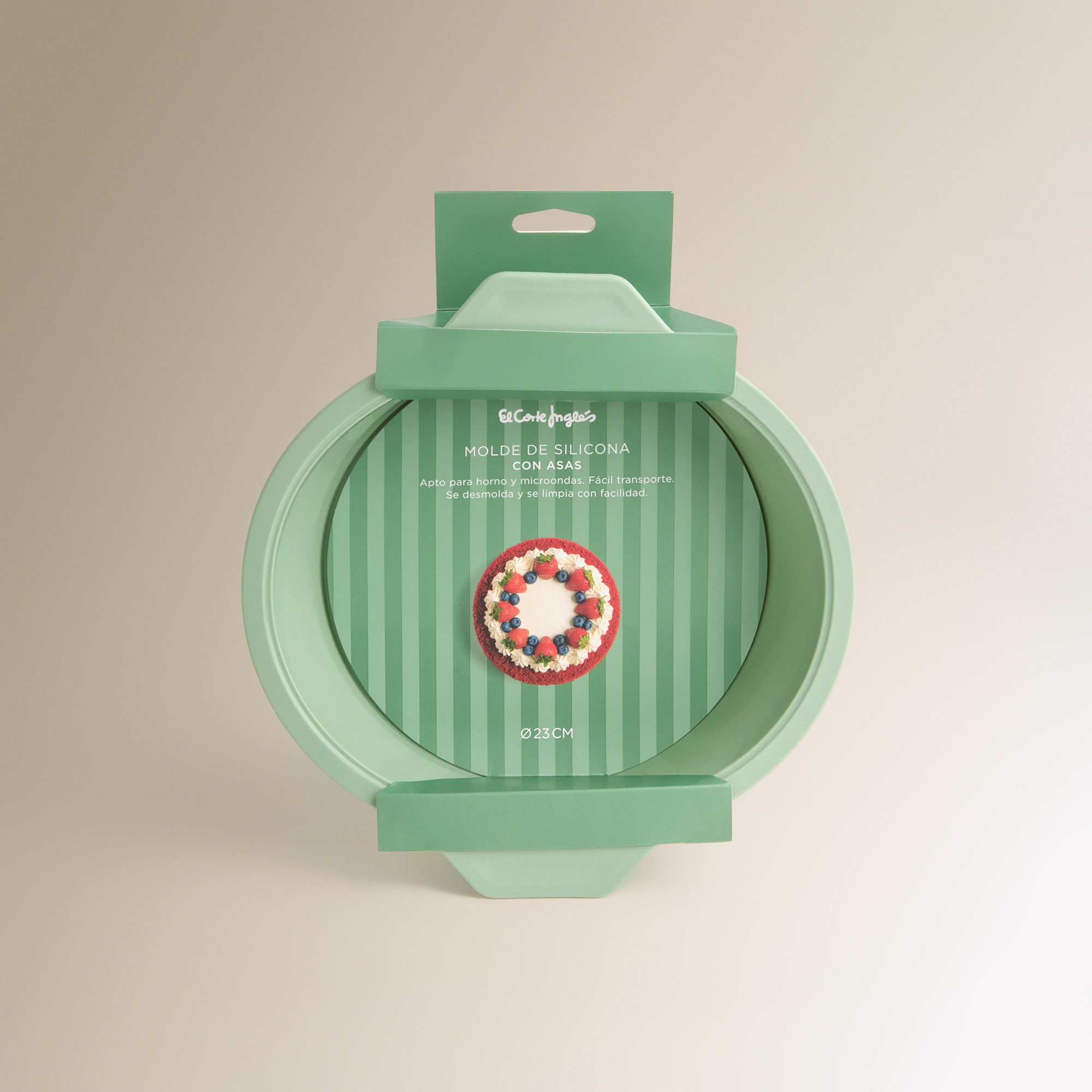 Molde Redondo de Silicone Verde-3