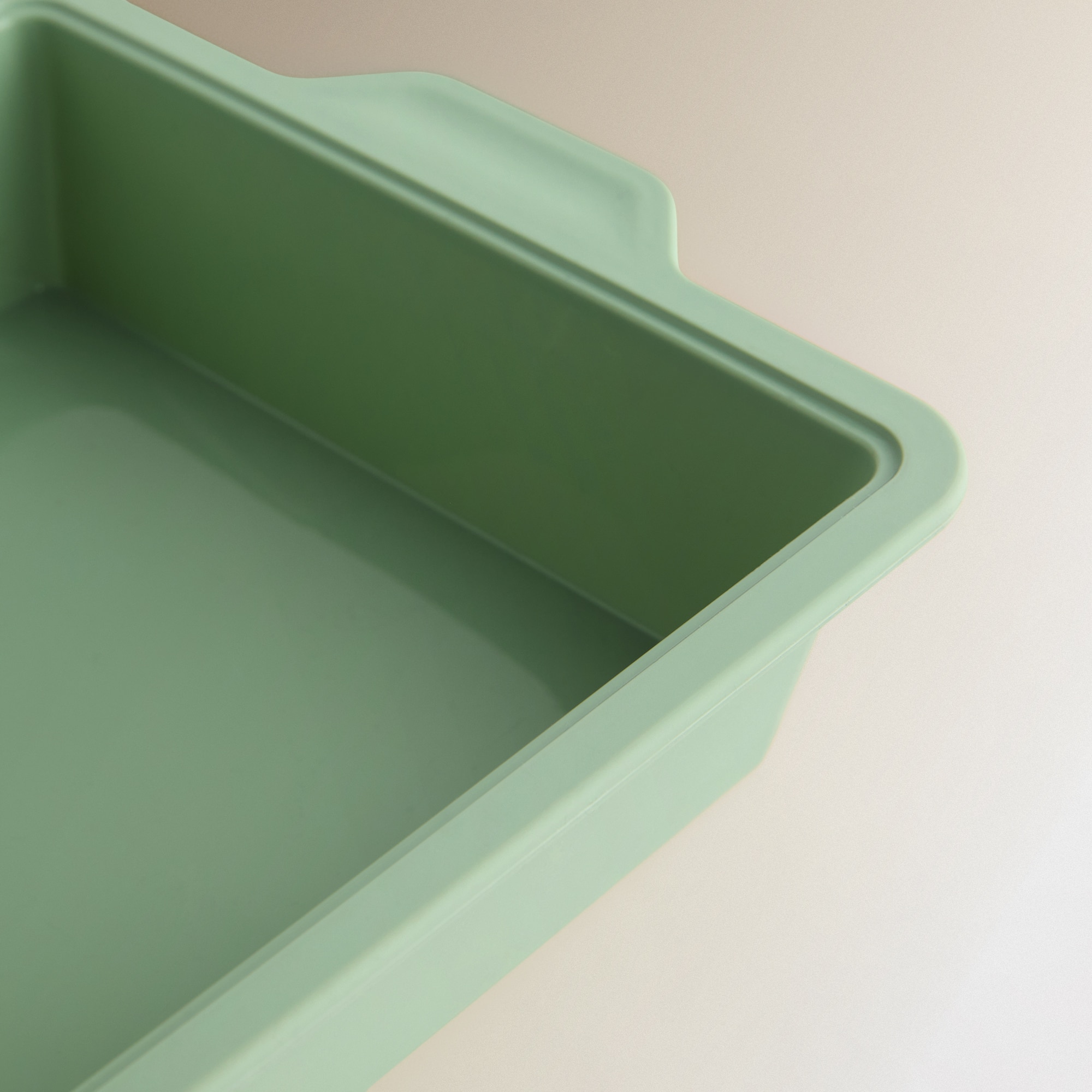 Molde Quadrado de Silicone para Pastelaria Verde-3