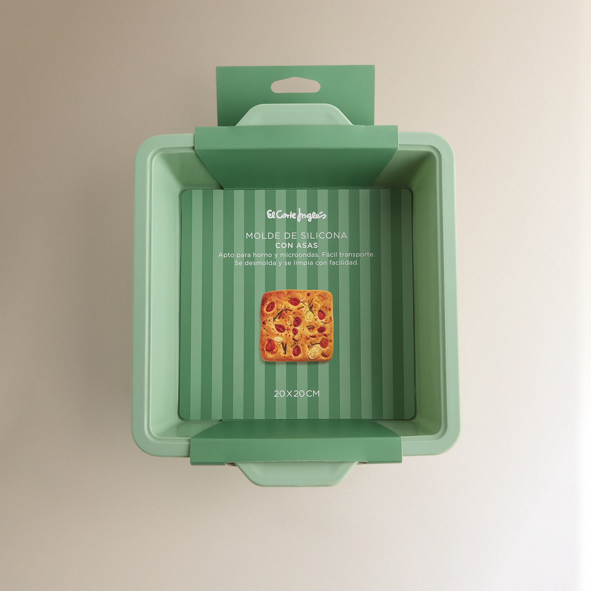 Molde Quadrado de Silicone para Pastelaria Verde-4