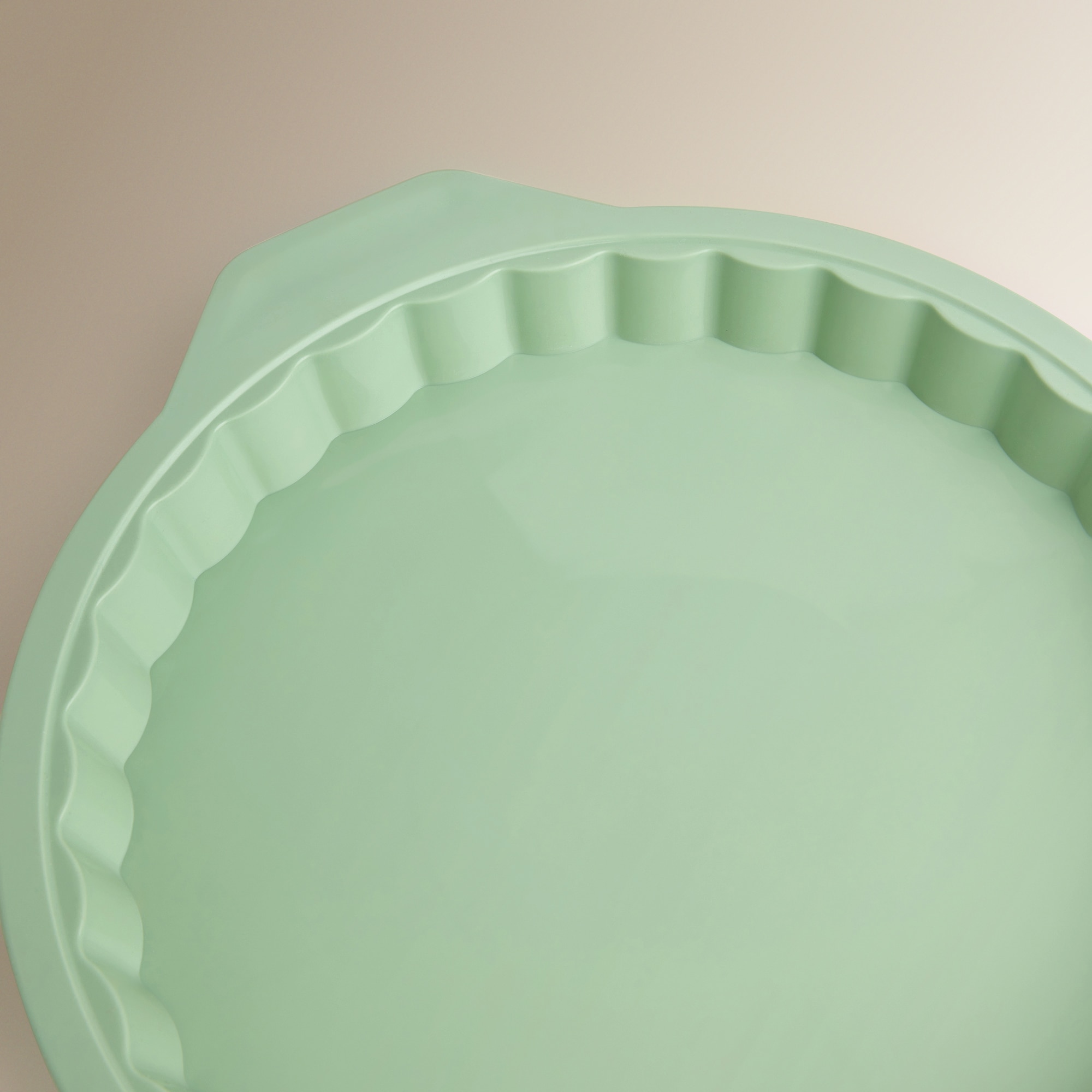 Molde de Silicone Ondulado para Pastelaria Verde-2