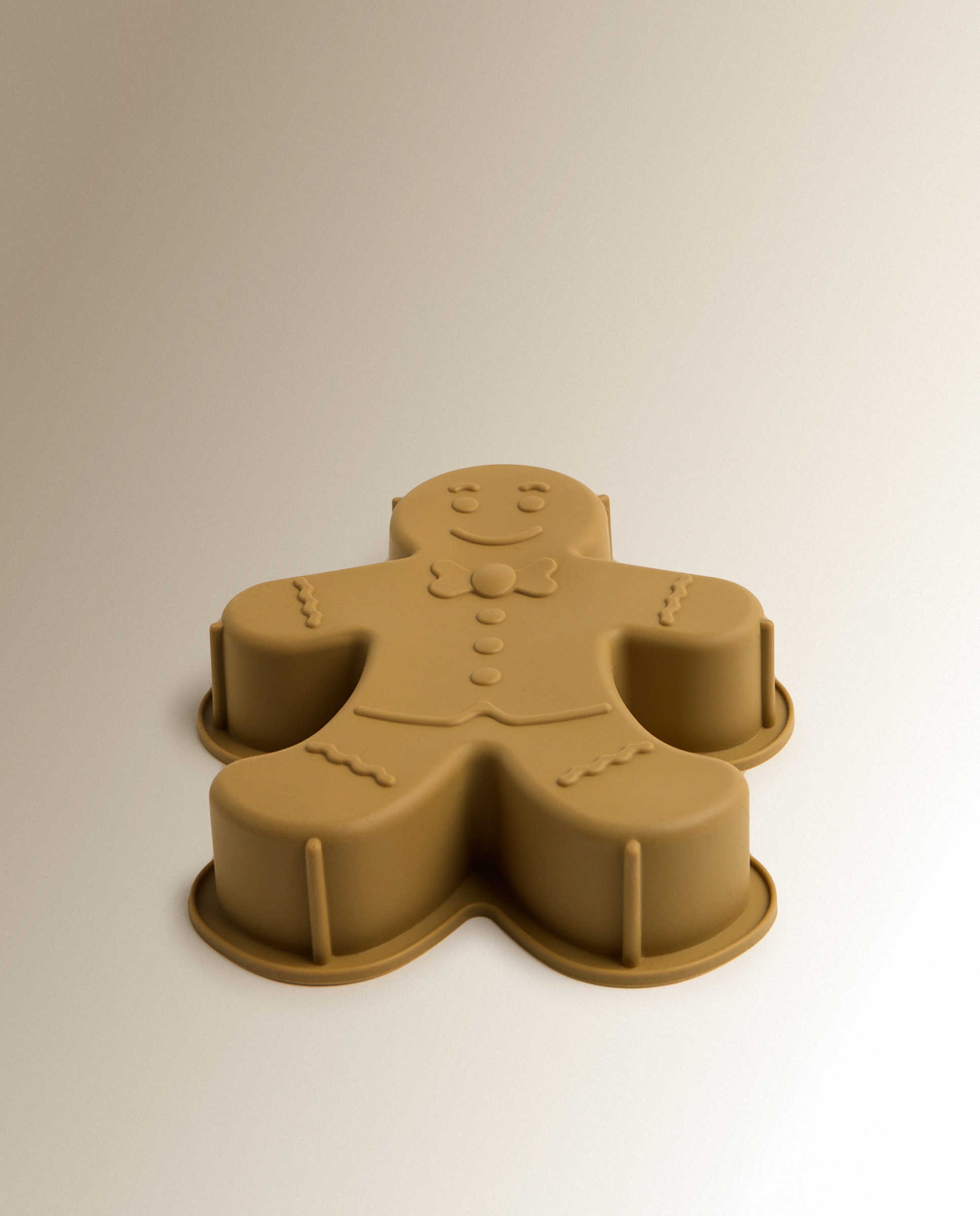 Molde de Silicone de Confeitaria Ginger Grande Natal Castanho-2