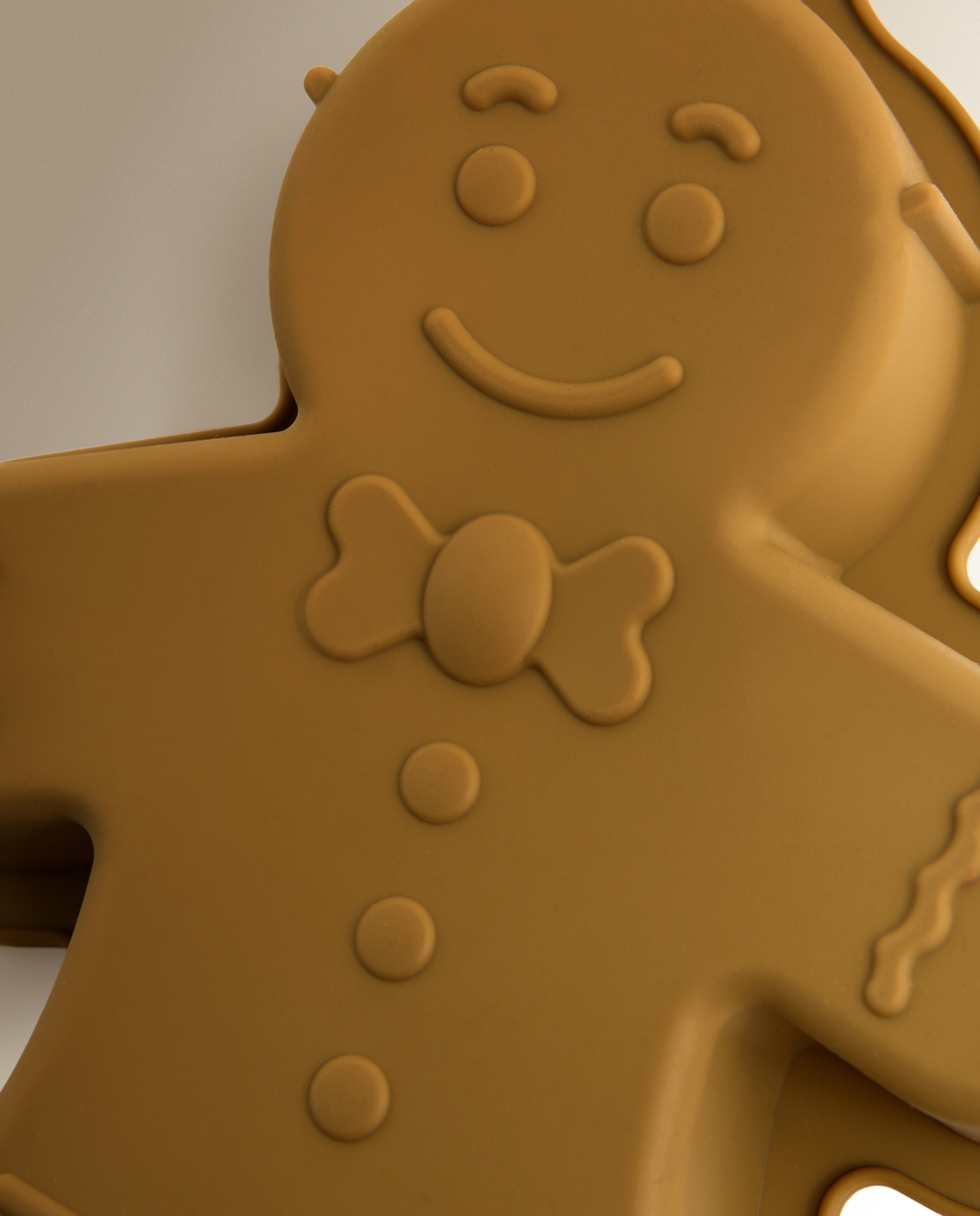 Molde de Silicone de Confeitaria Ginger Grande Natal Castanho-3