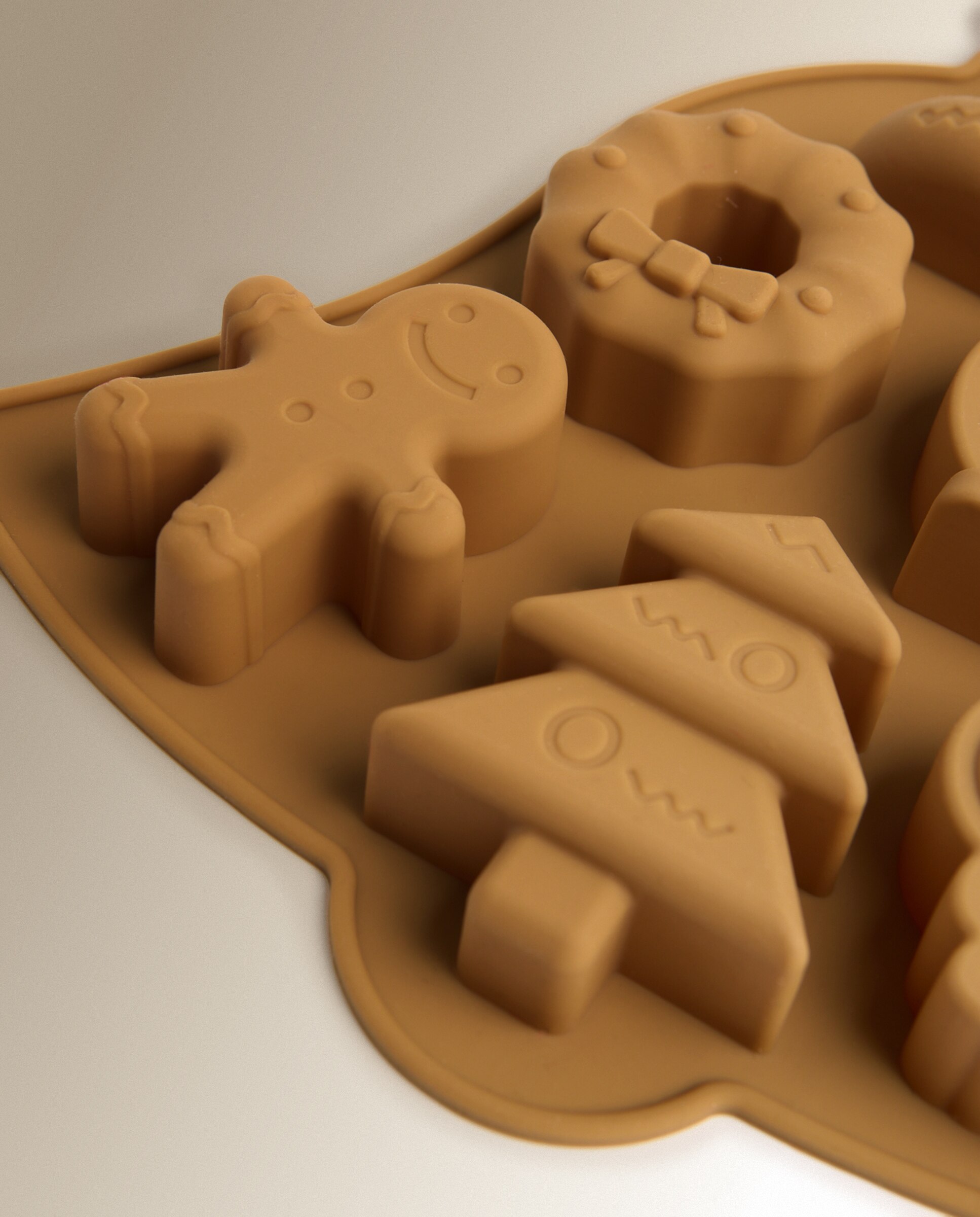 Molde de Silicone para 6 Unidades Sino de Natal Verde Água-3