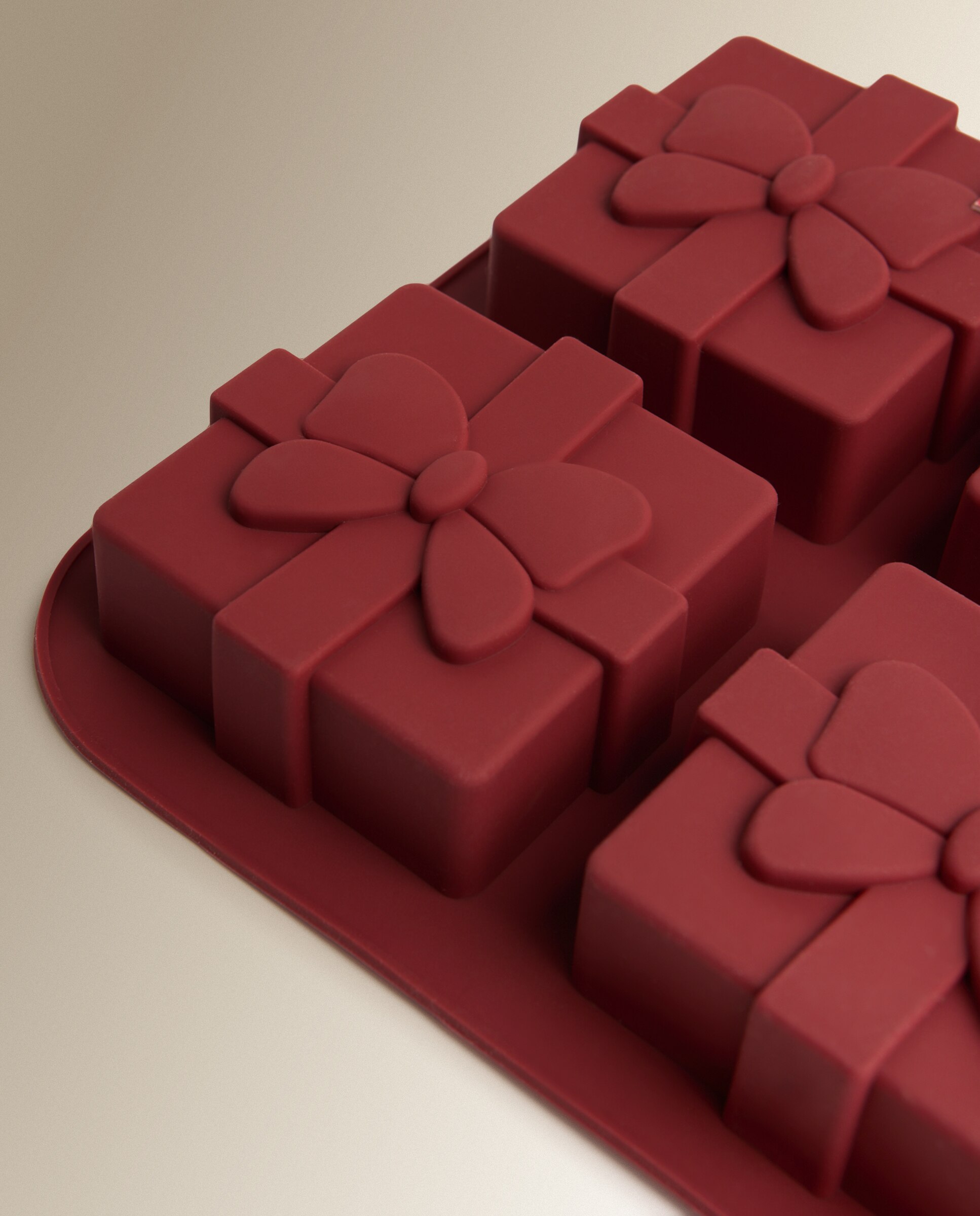 Molde de Silicone para 4 Unidades para Airfryer Presentes Vermelho-3