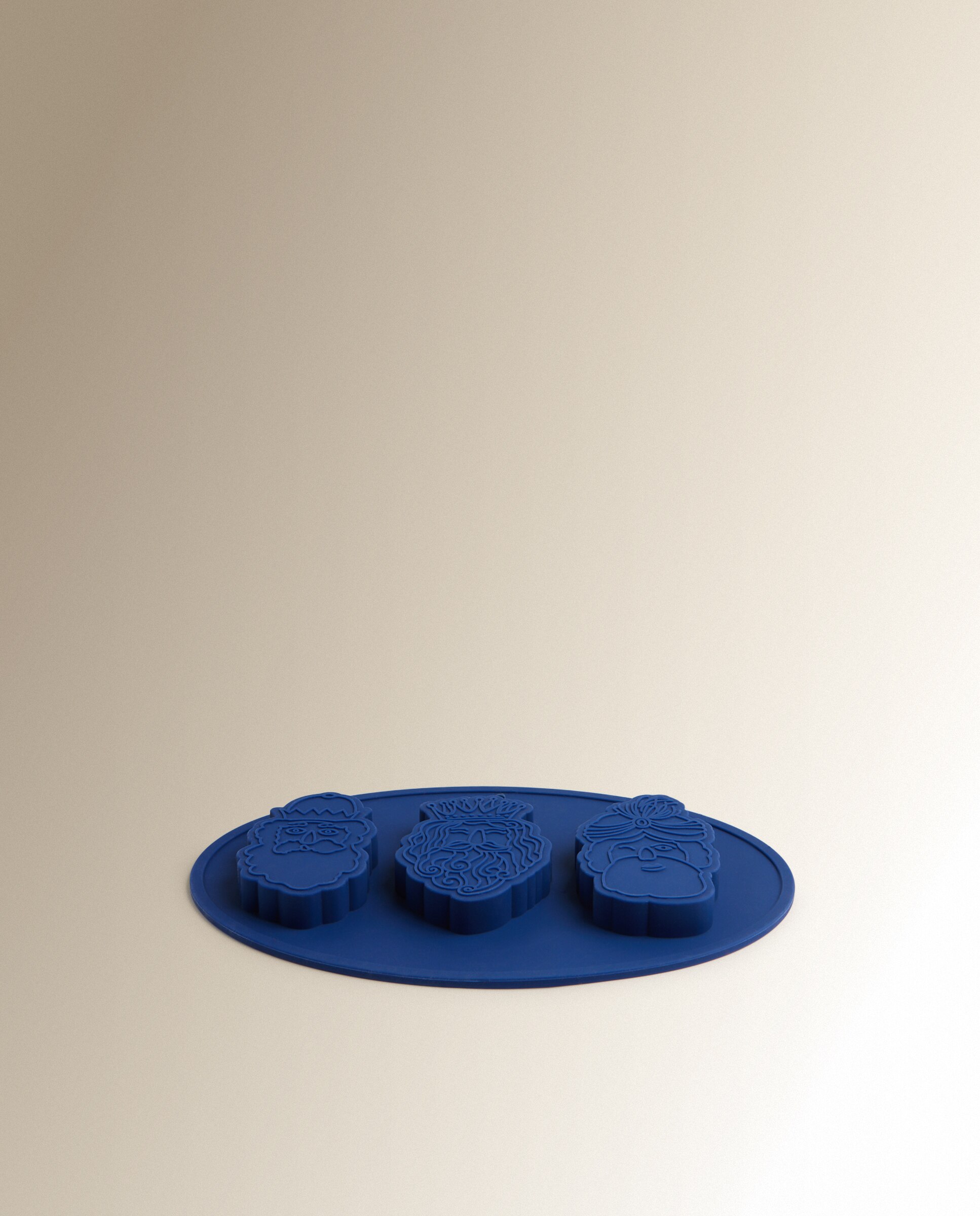 Molde de Silicone para 3 Unidades dos Reis Magos Dourado-2