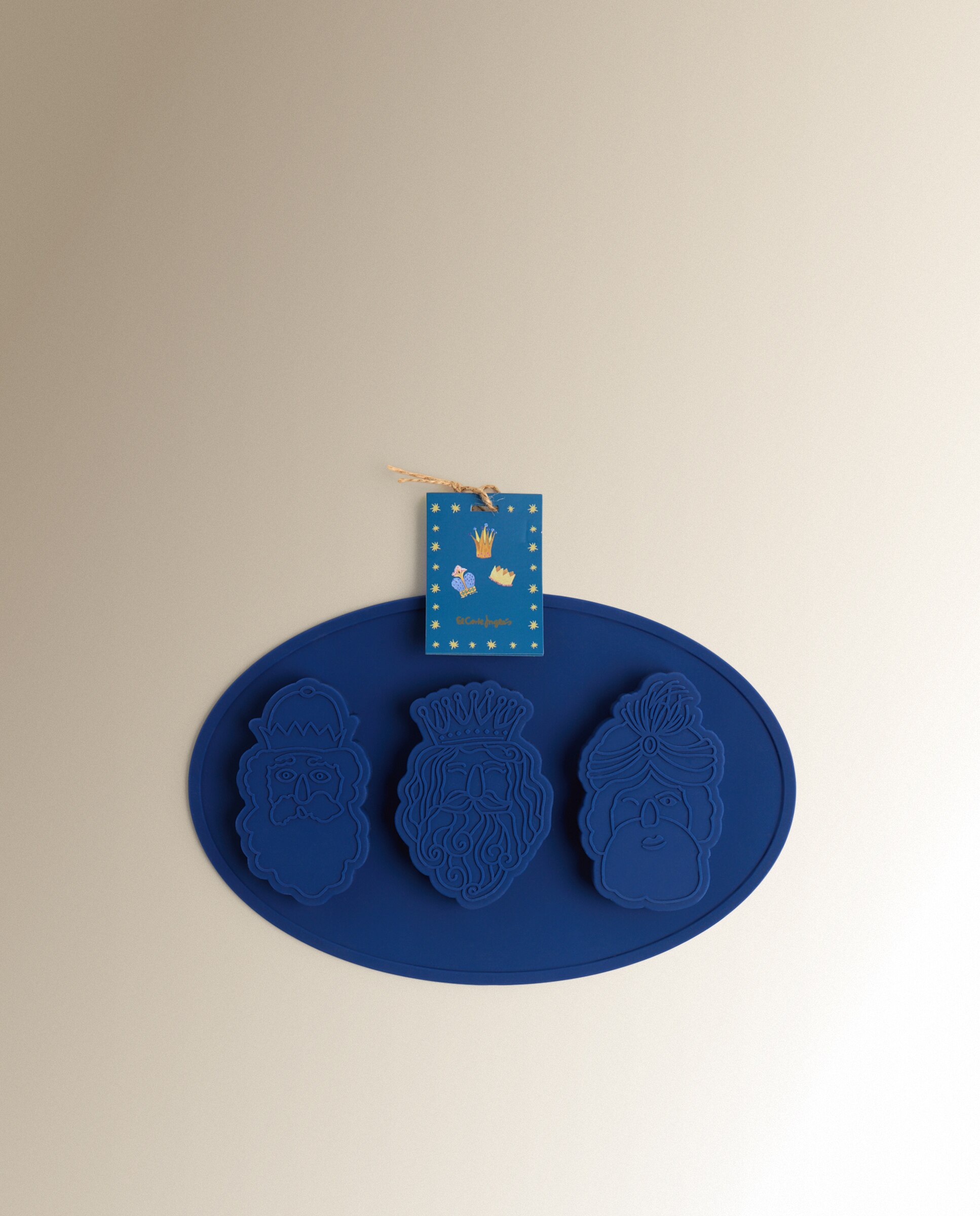 Molde de Silicone para 3 Unidades dos Reis Magos Dourado-4
