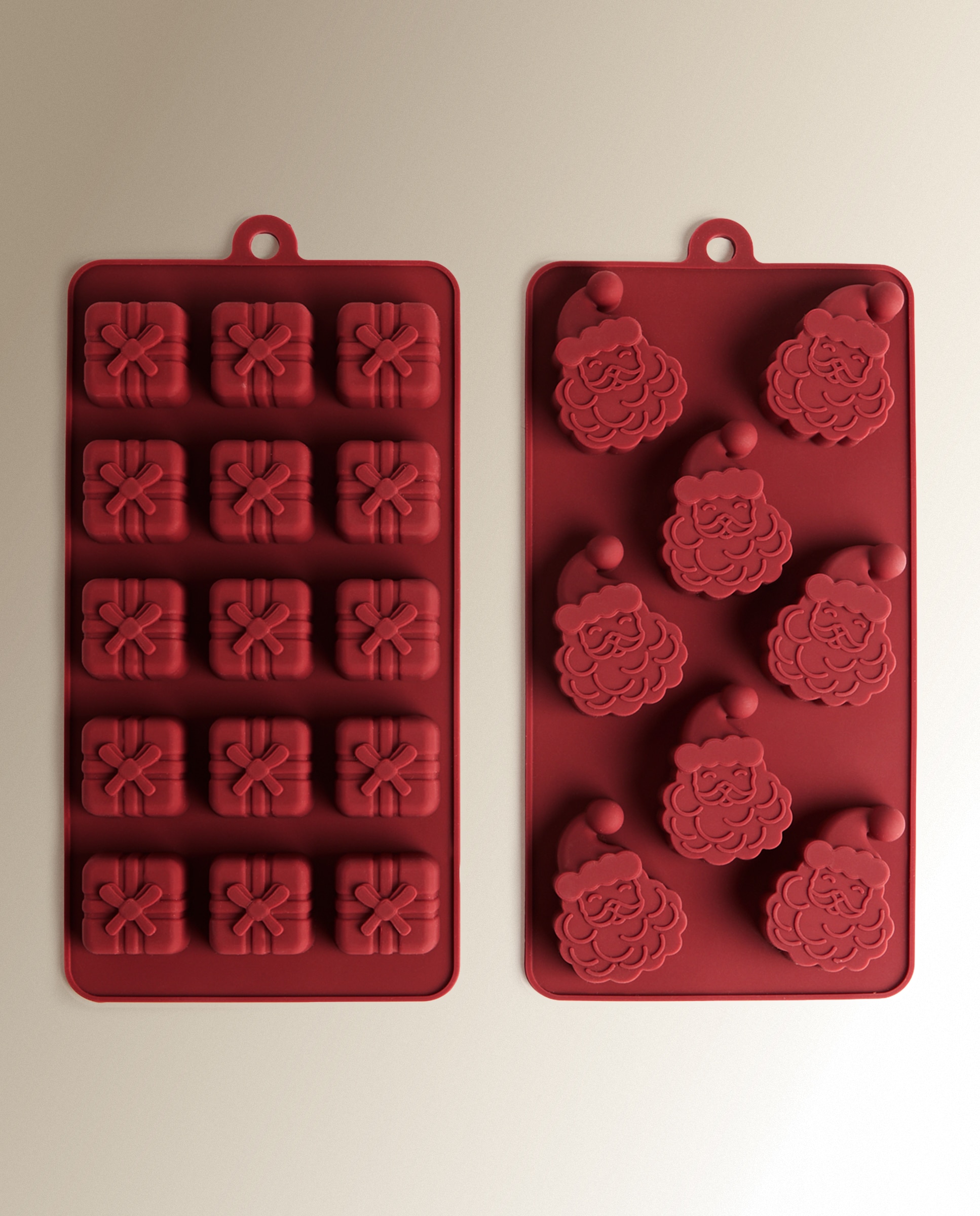Imagem 0 de Conjunto de 2 Mini Moldes de Silicone de Natal