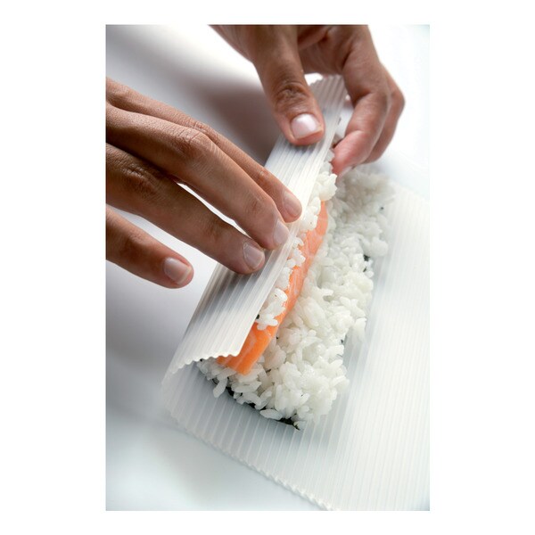 Esteira de silicone para sushi Makisu Branco-2