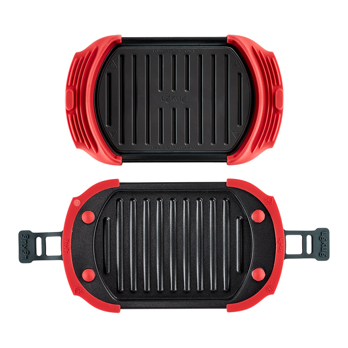 Grelhador para microondas Lékué Vermelho-4