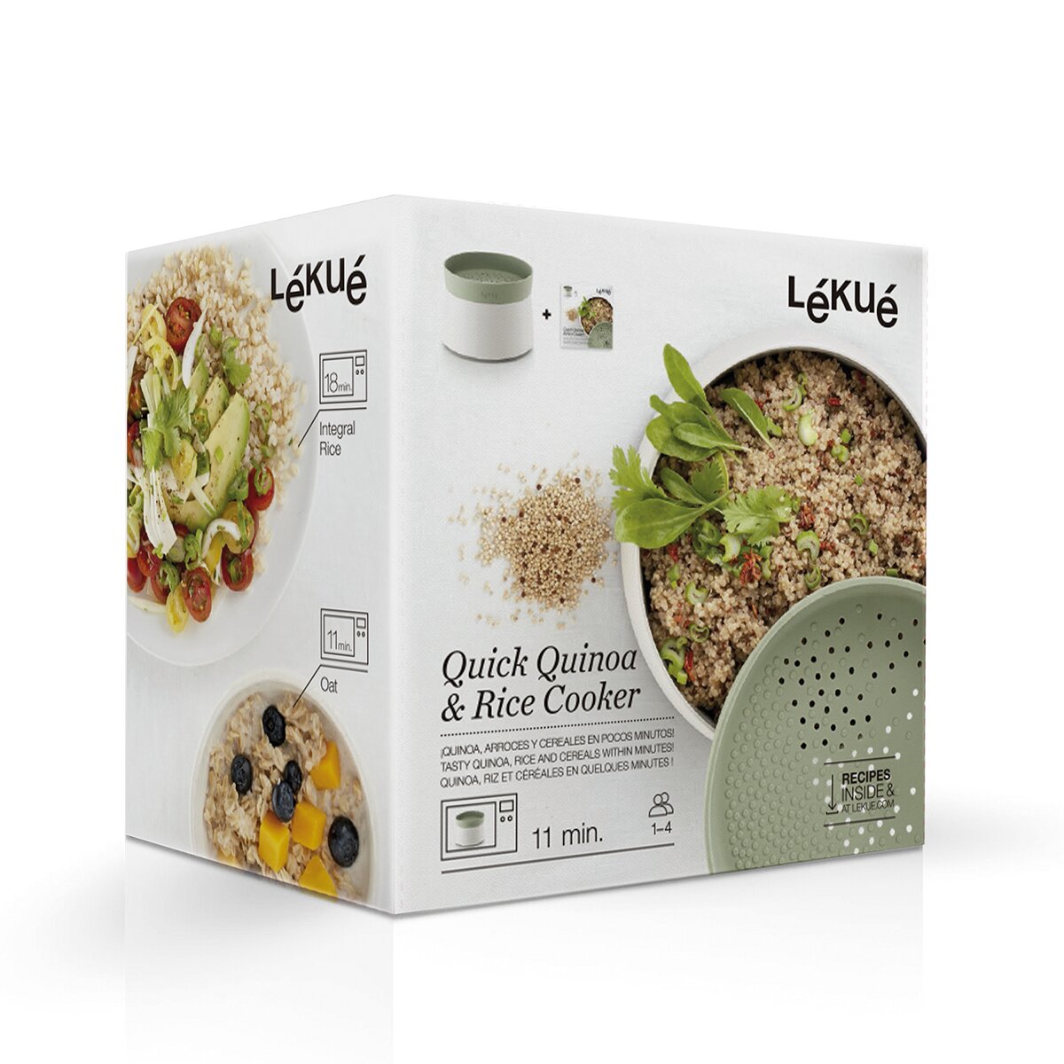 Cozedor de arroz e quinoa Rice Cooker Lékué Verde-7