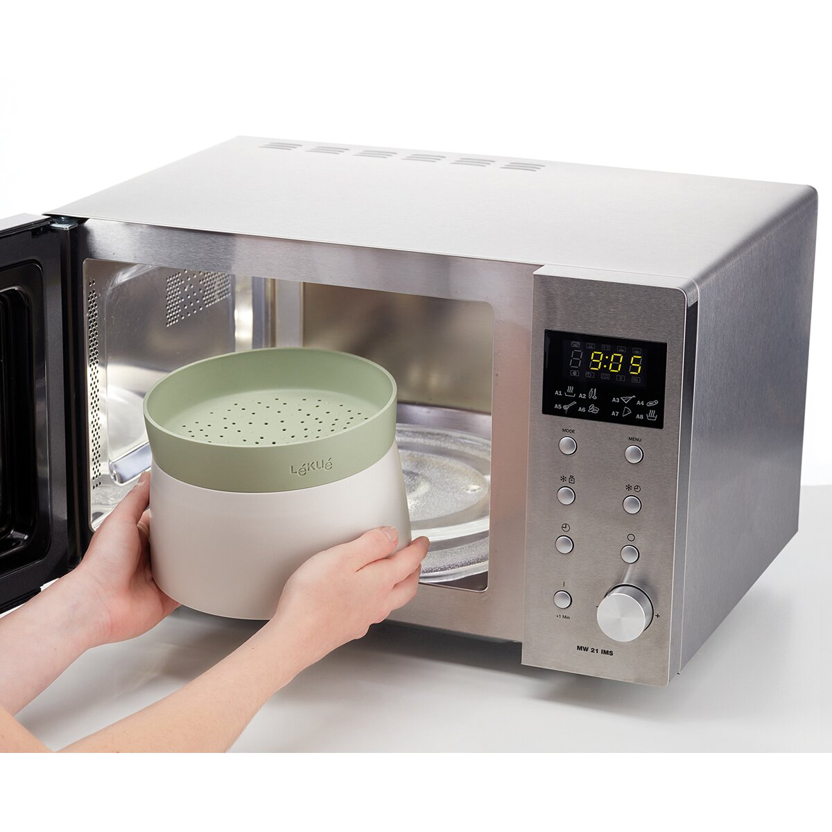 Cozedor de arroz e quinoa Rice Cooker Lékué Verde-8