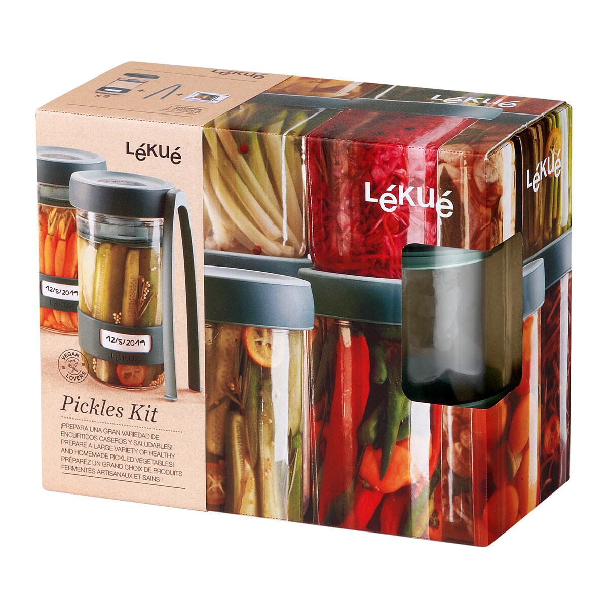 Kit para pickles Veggie Lékué Verde-4