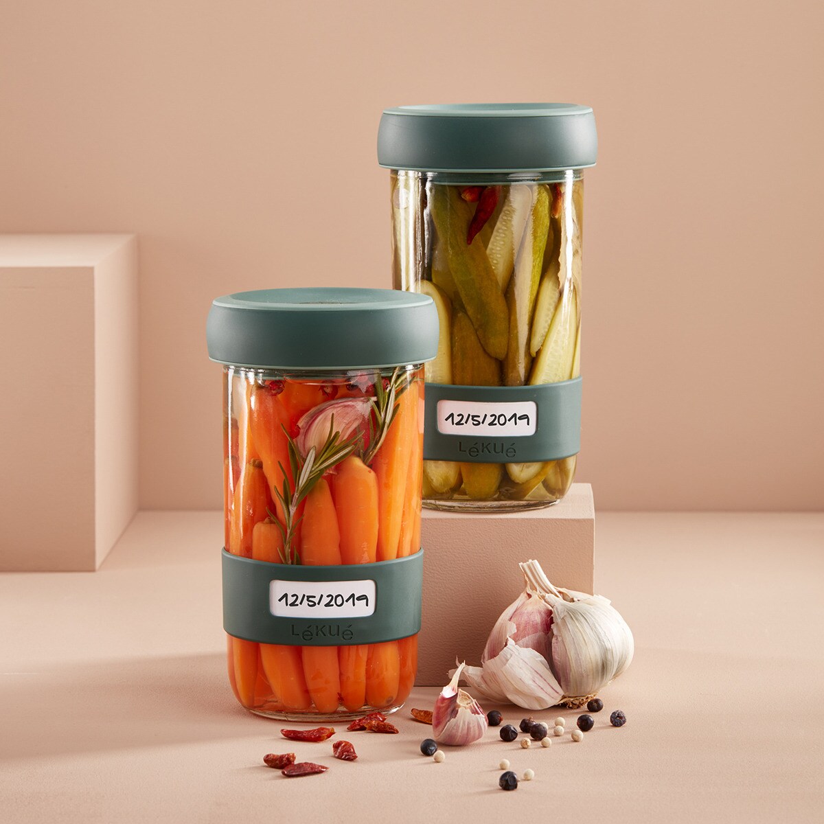 Kit para pickles Veggie Lékué Verde-5