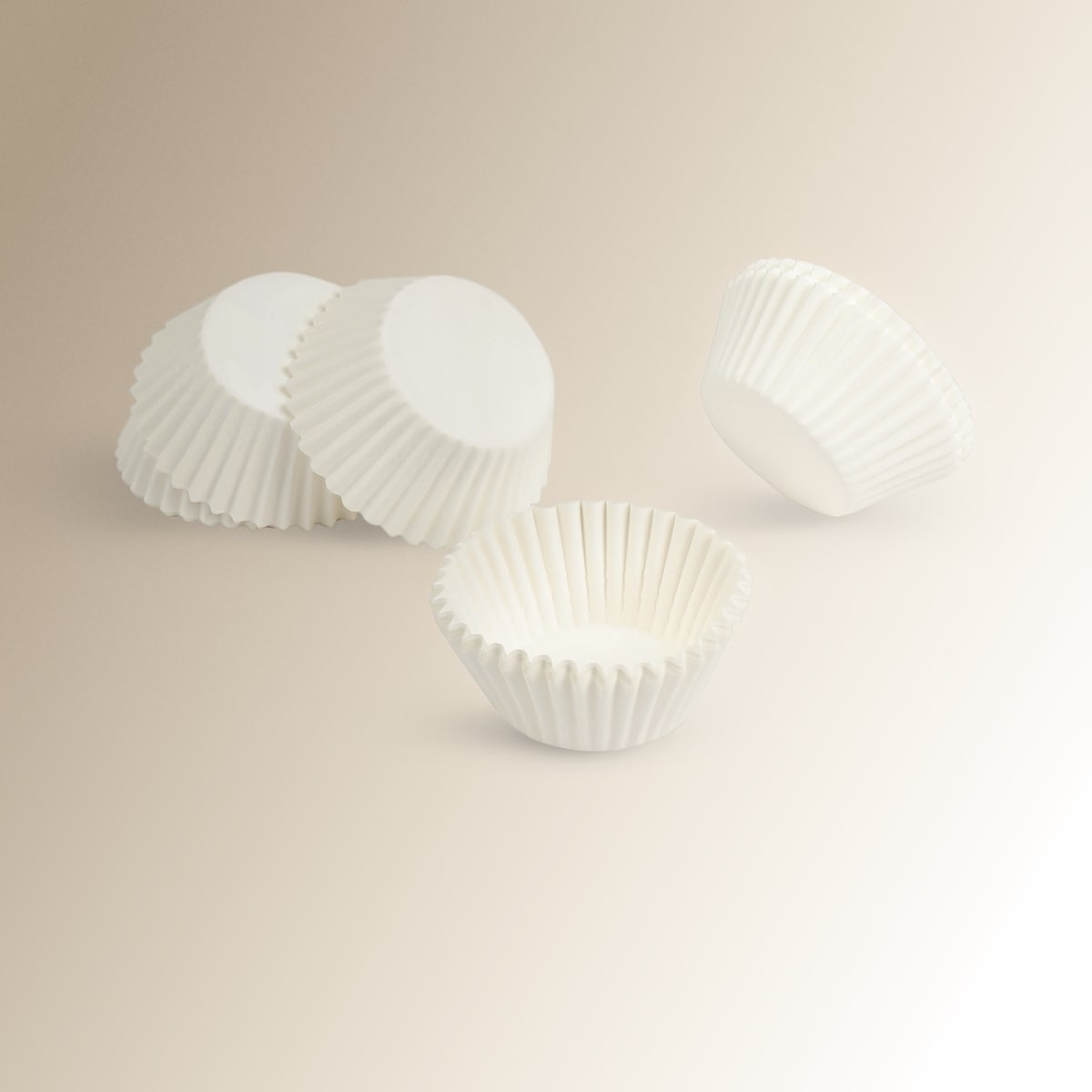 Set 100 cápsulas de cupcakes Blanco El Corte Inglés Blanco-1