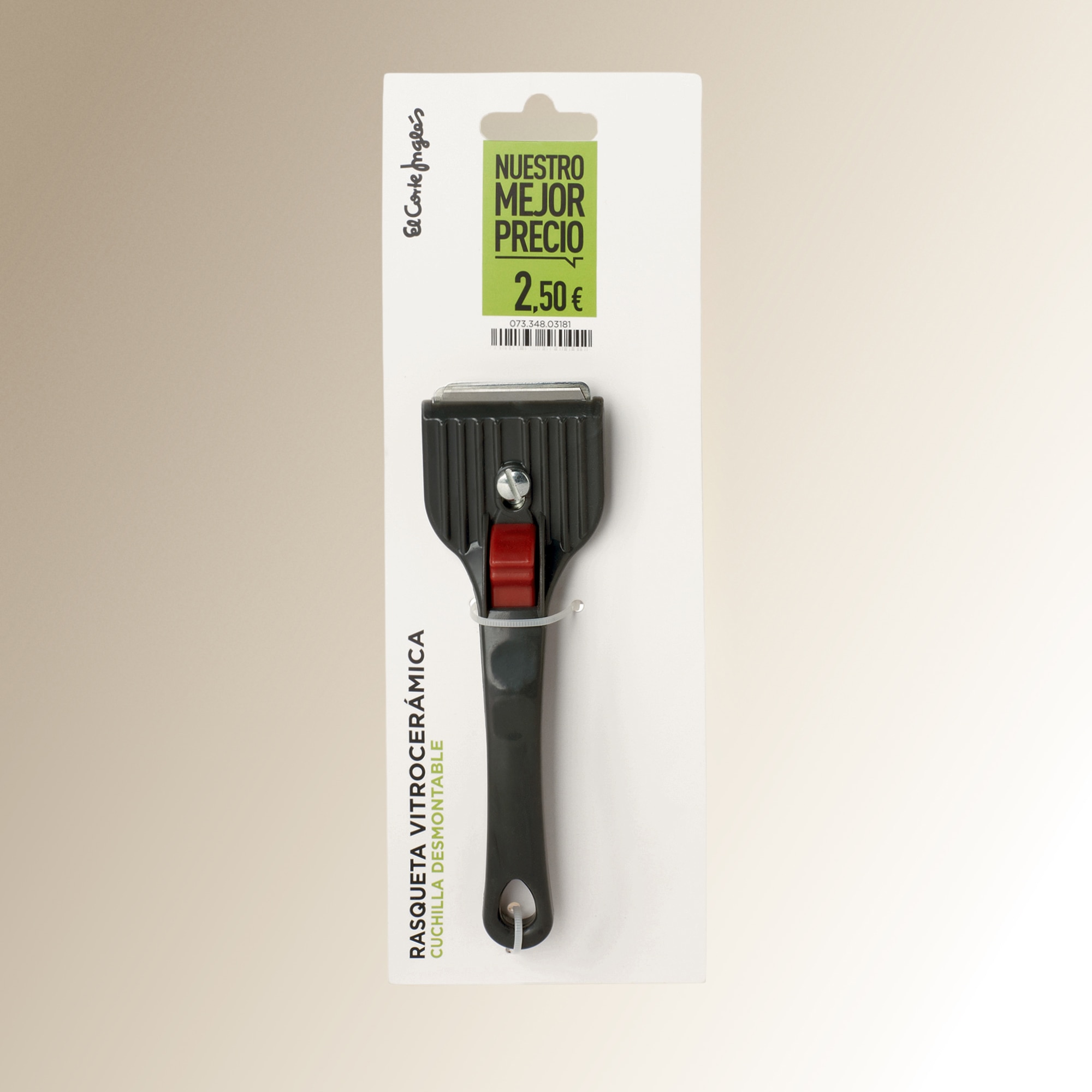Rasqueta para vitrocerámica Nuestro Mejor Precio - El Corte Inglés Gris-2