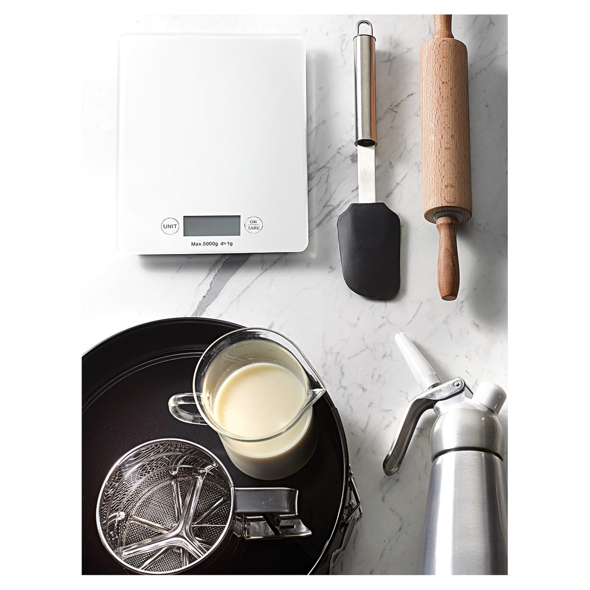 Sifão para nata Ibili Aço-2