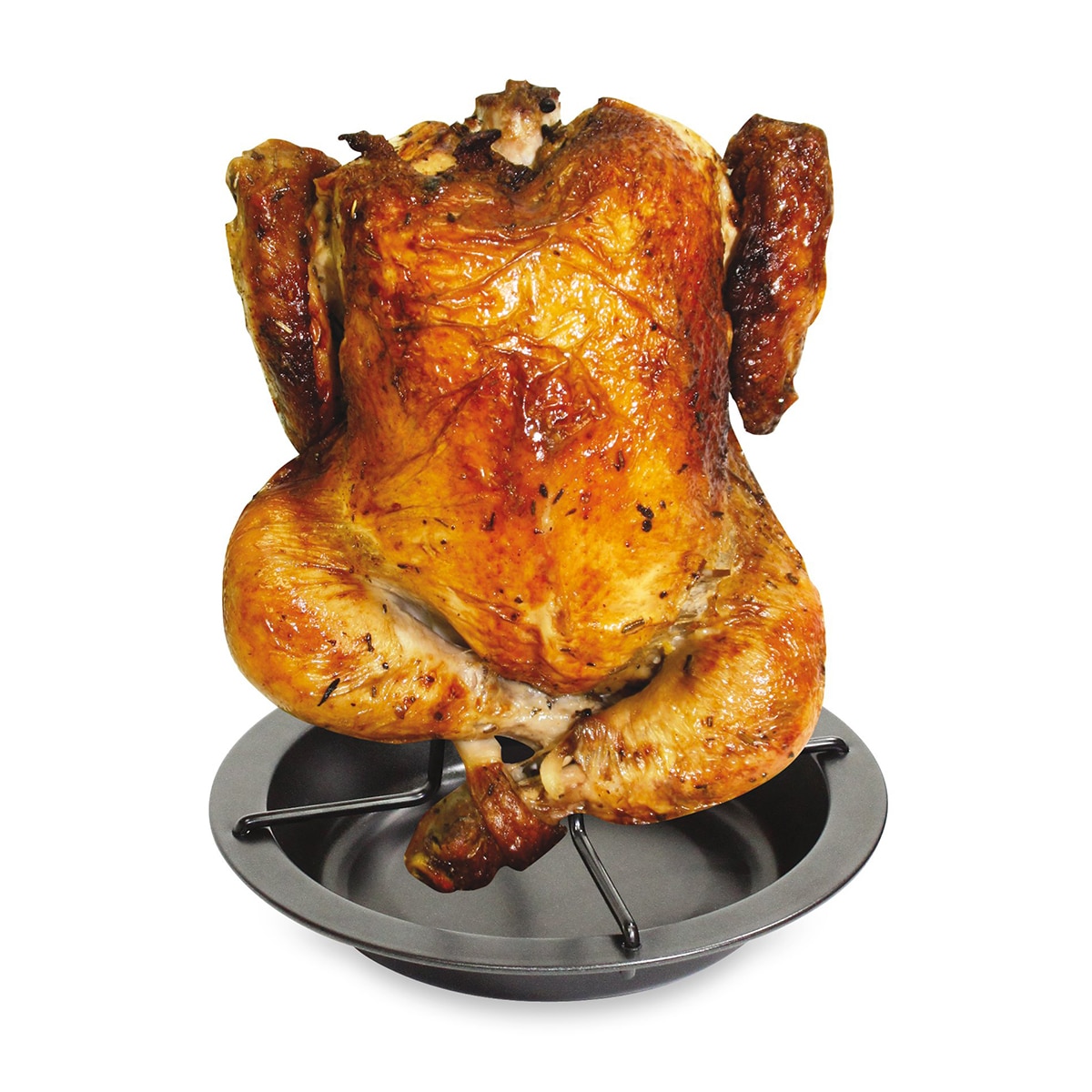 Soporte vertical para asar pollo Fackelmann Gris oscuro-3