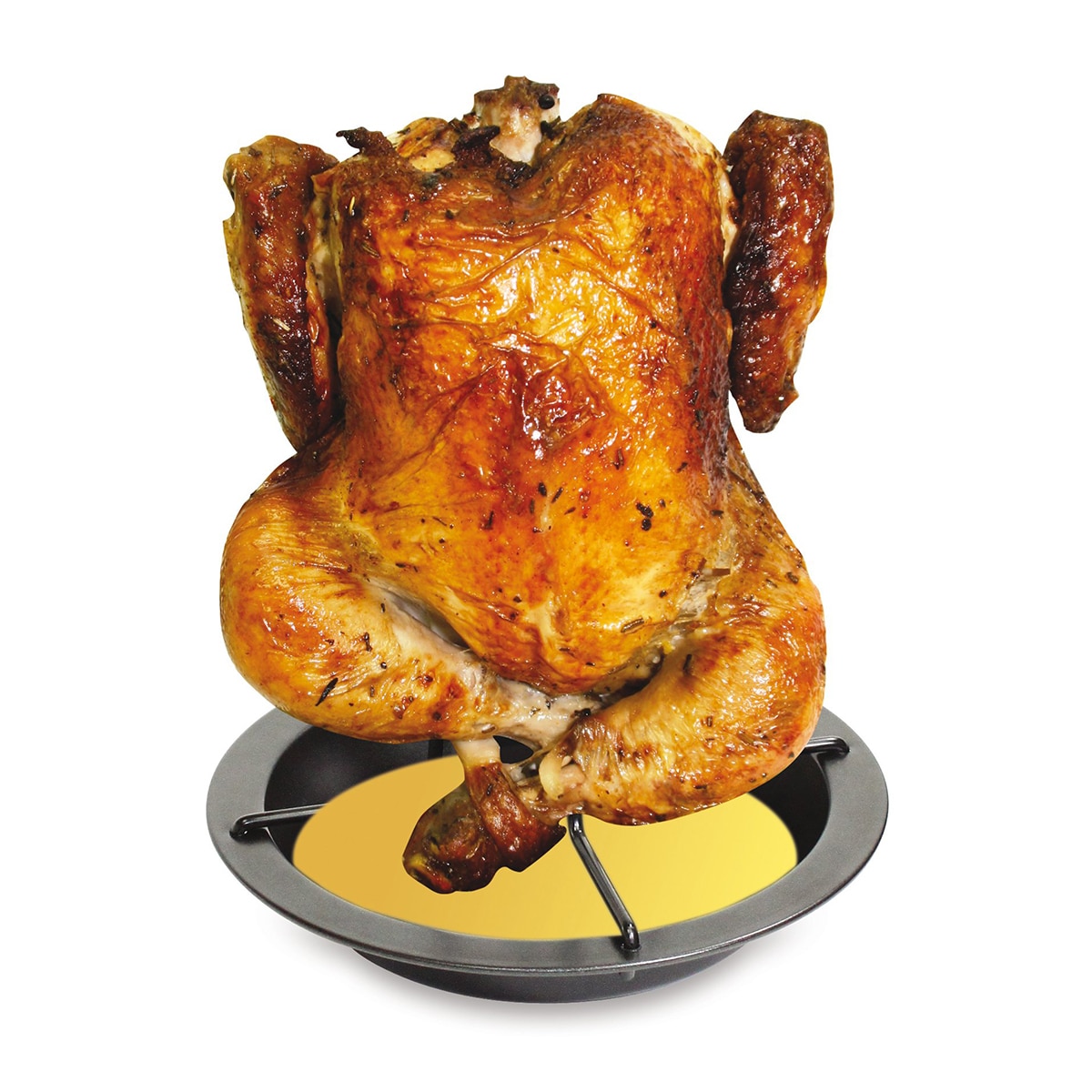 Soporte vertical para asar pollo Fackelmann Gris oscuro-4
