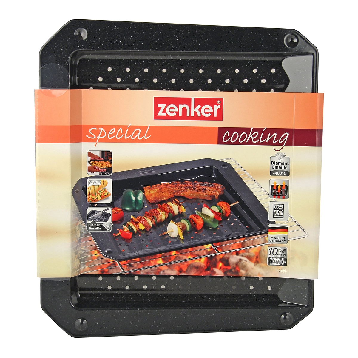 Bandeja de horno y parrilla perforada Zenker Negro-2