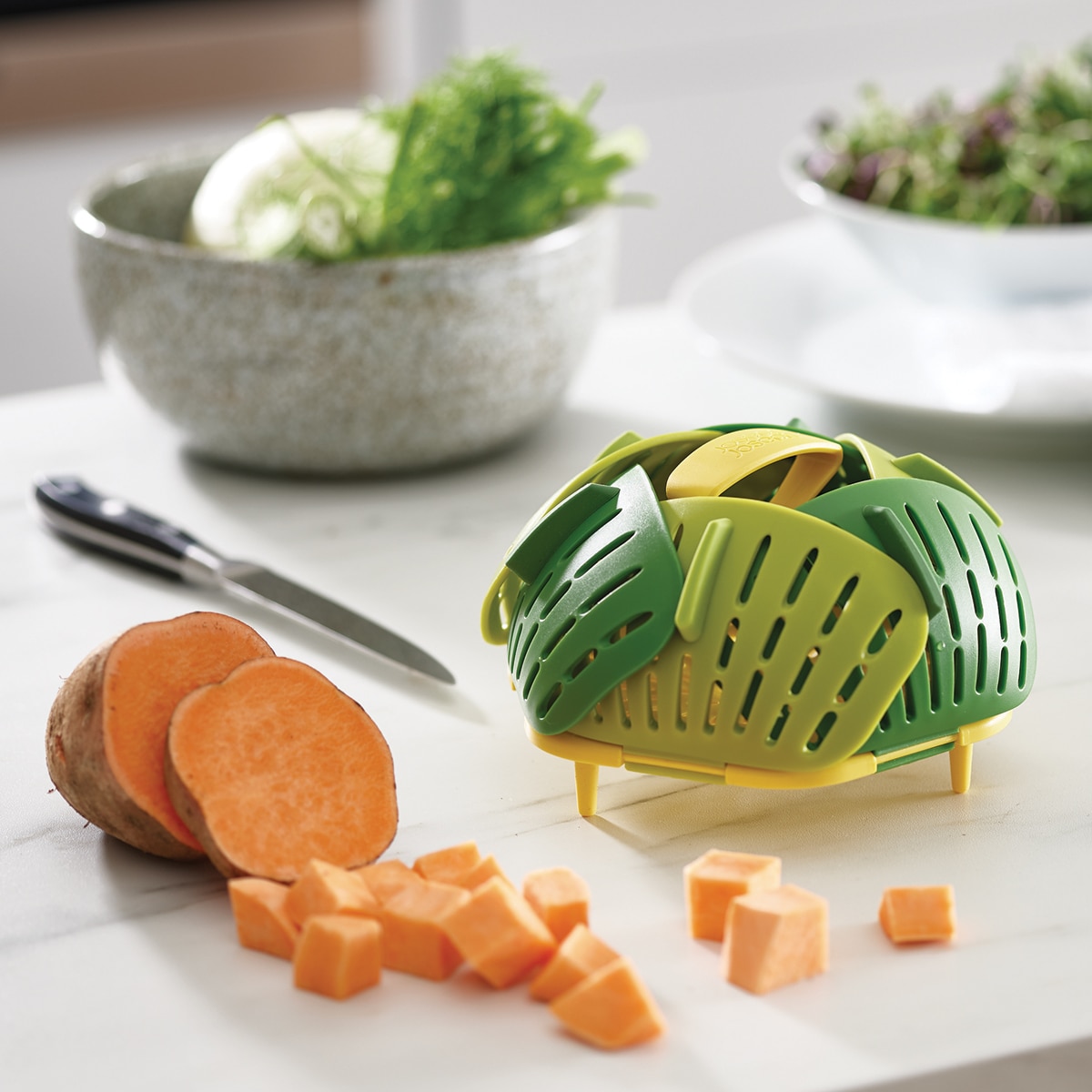 Cesta de vapor dobrável Bloom? Verde-6