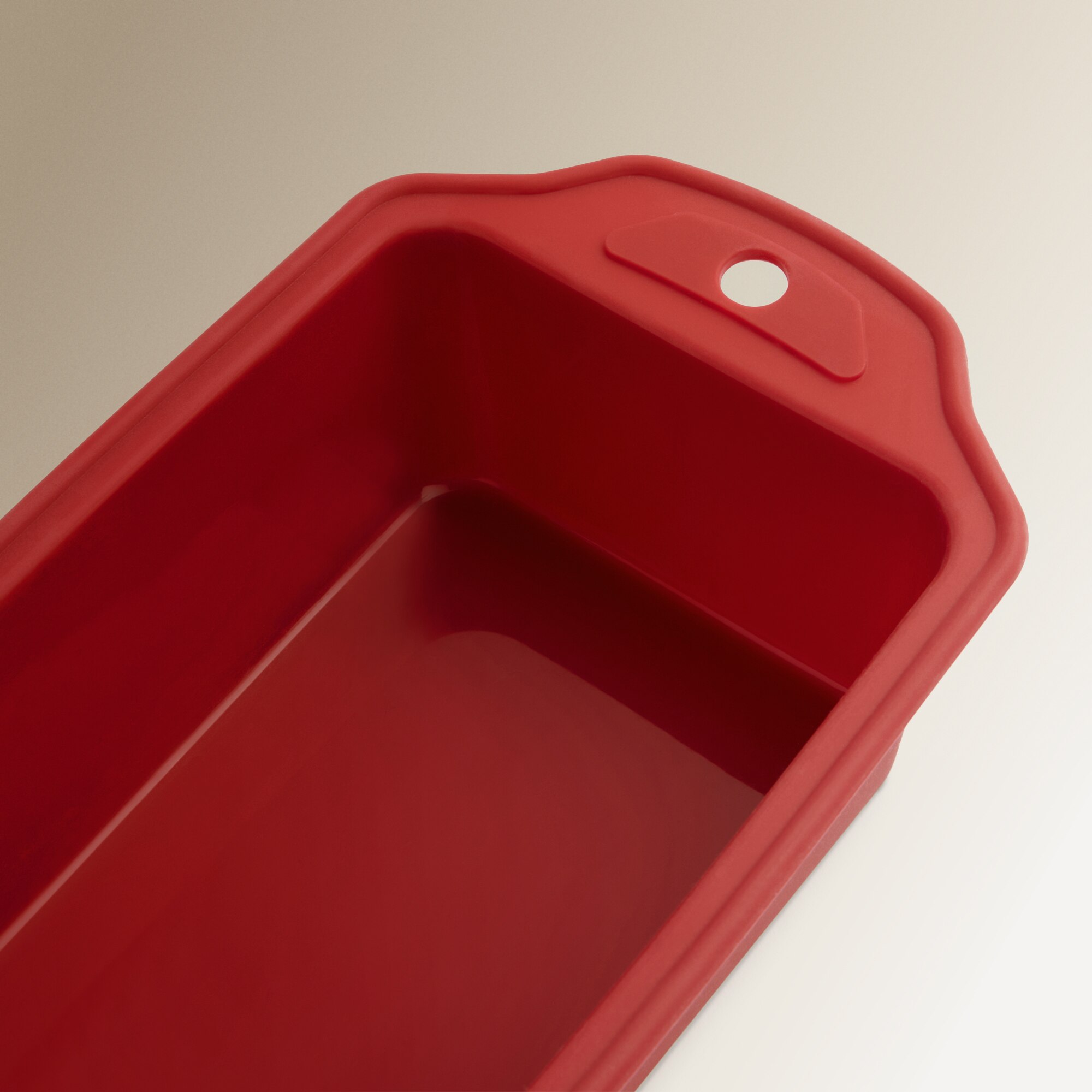 Molde rectangular de silicona 24 cm Basics El Corte Inglés Rojo-3